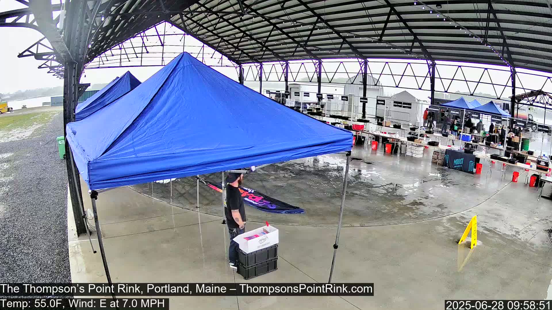 The Thompson’s Point Rink, Ice Skating Live Cam - Portland, Maine, USA