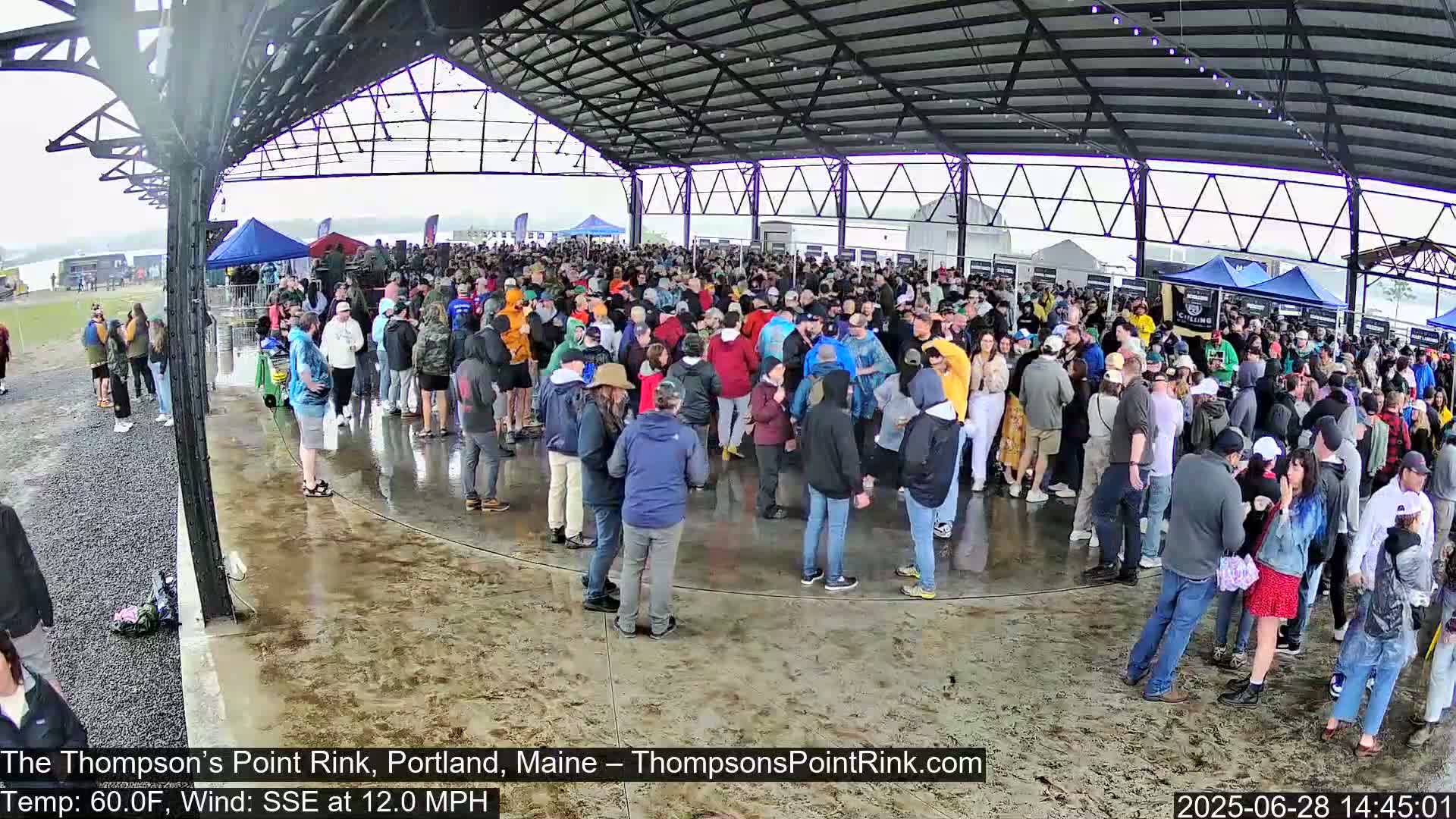 The Thompson’s Point Rink, Ice Skating Live Cam - Portland, Maine, USA