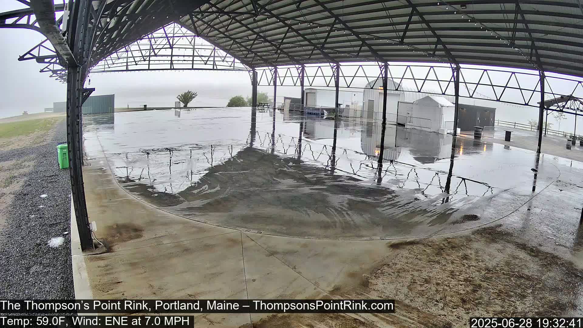 The Thompson’s Point Rink, Ice Skating Live Cam - Portland, Maine, USA