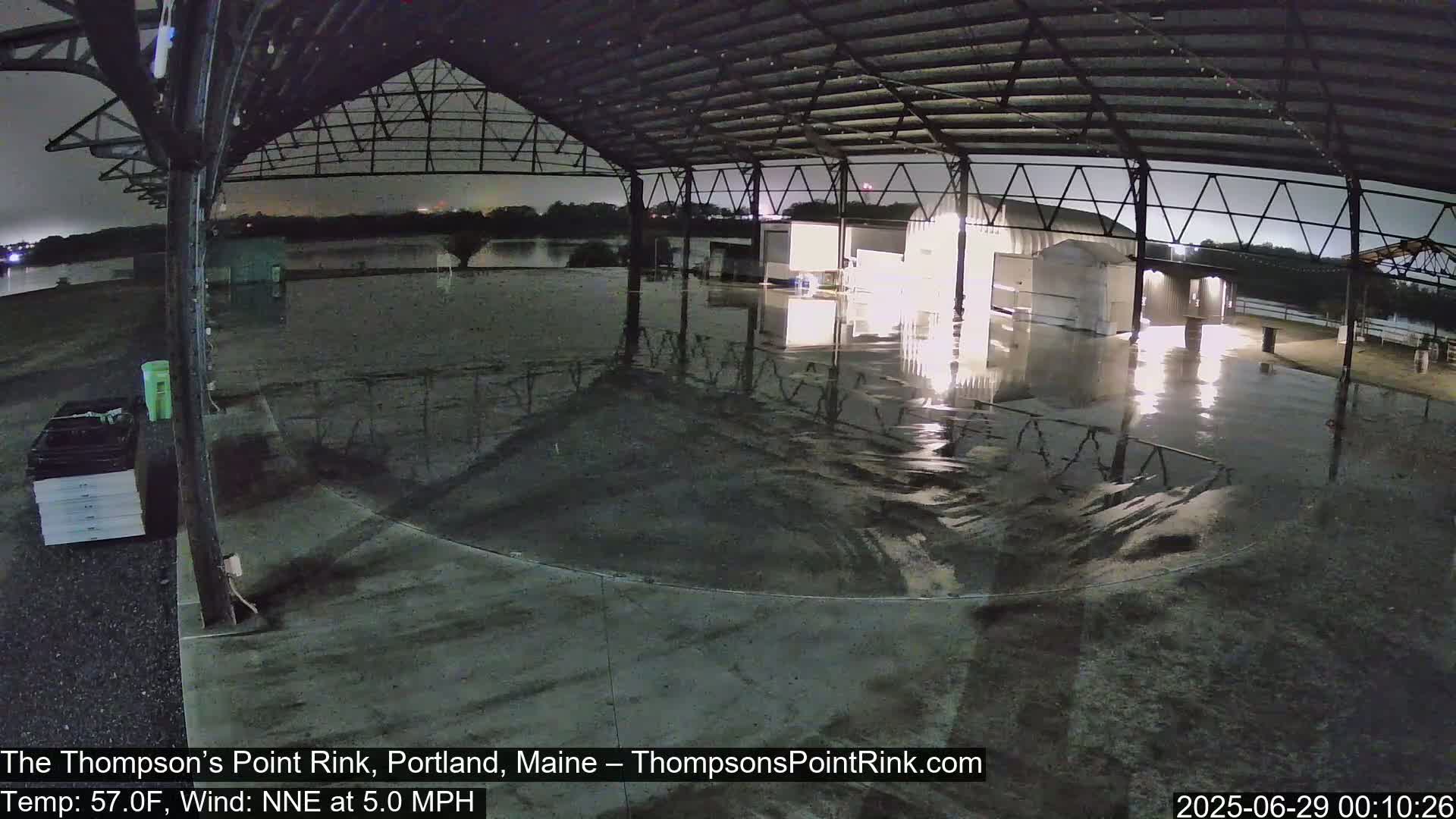 The Thompson’s Point Rink, Ice Skating Live Cam - Portland, Maine, USA