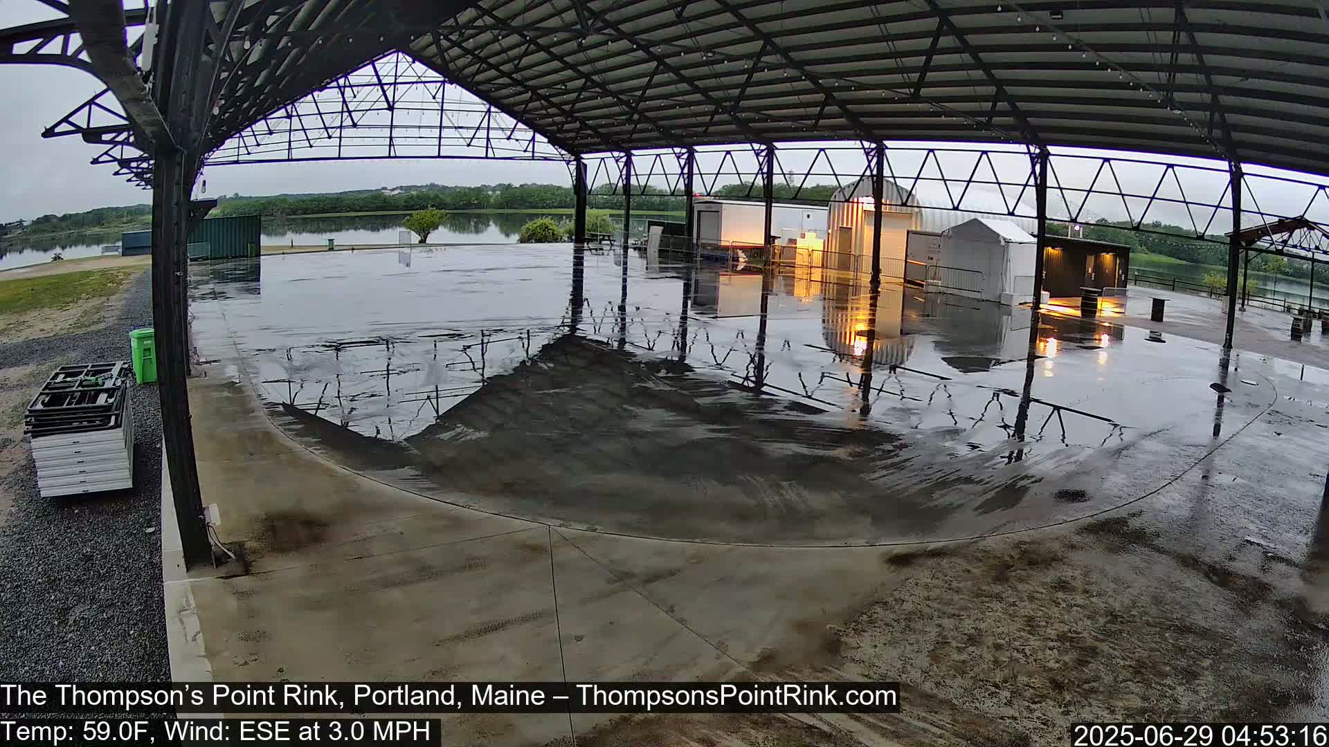 The Thompson’s Point Rink, Ice Skating Live Cam - Portland, Maine, USA