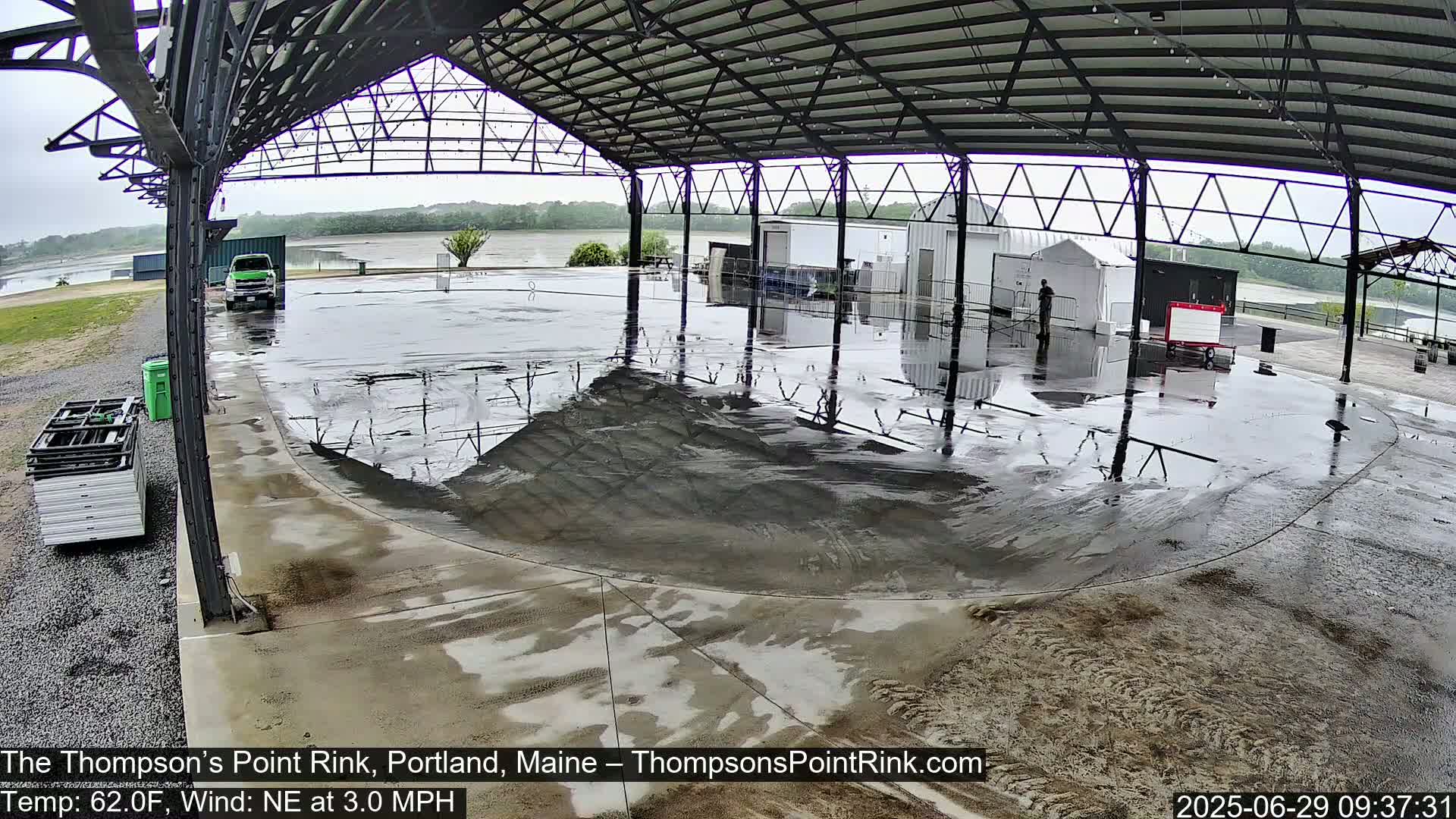 The Thompson’s Point Rink, Ice Skating Live Cam - Portland, Maine, USA