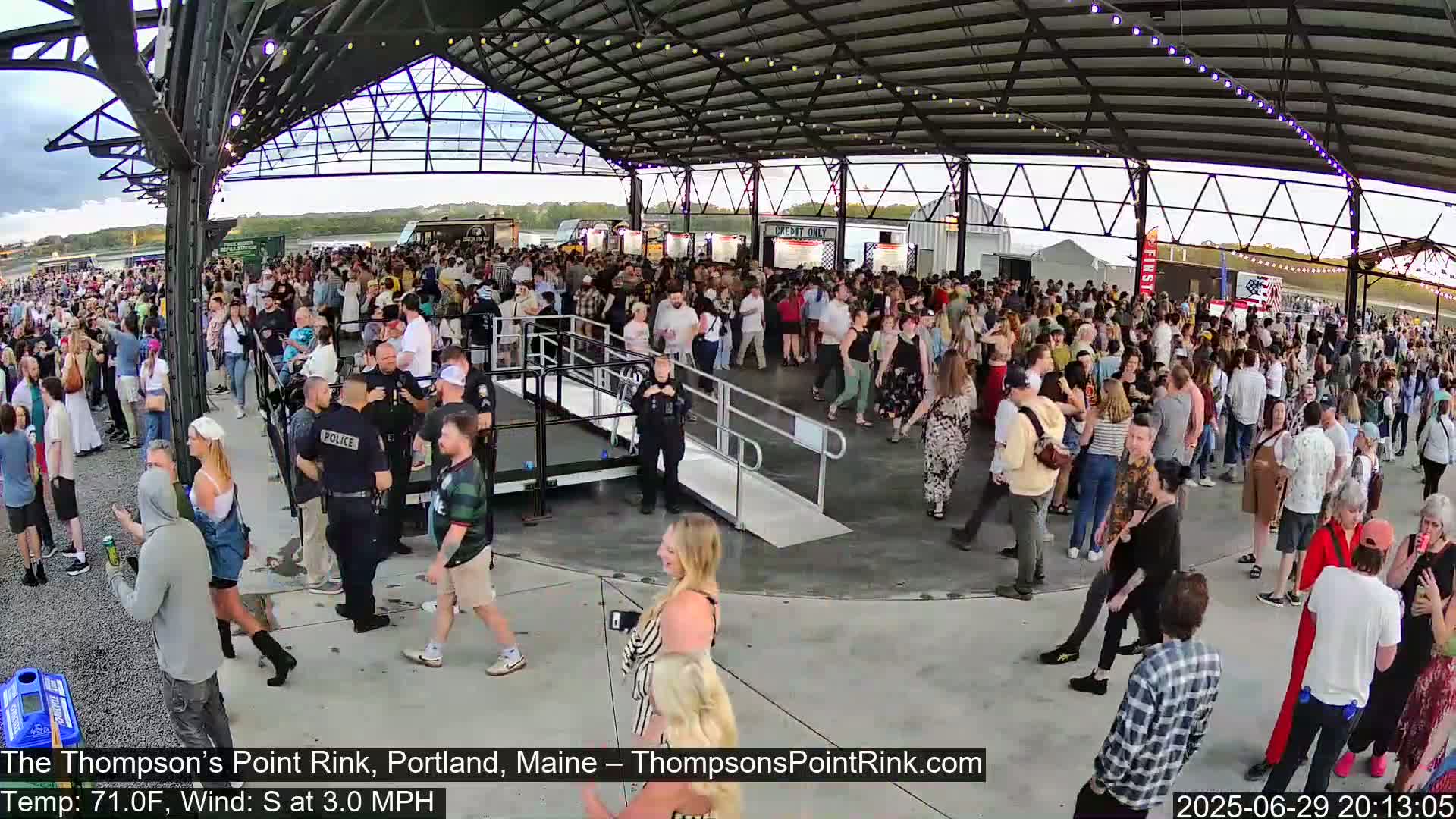The Thompson’s Point Rink, Ice Skating Live Cam - Portland, Maine, USA