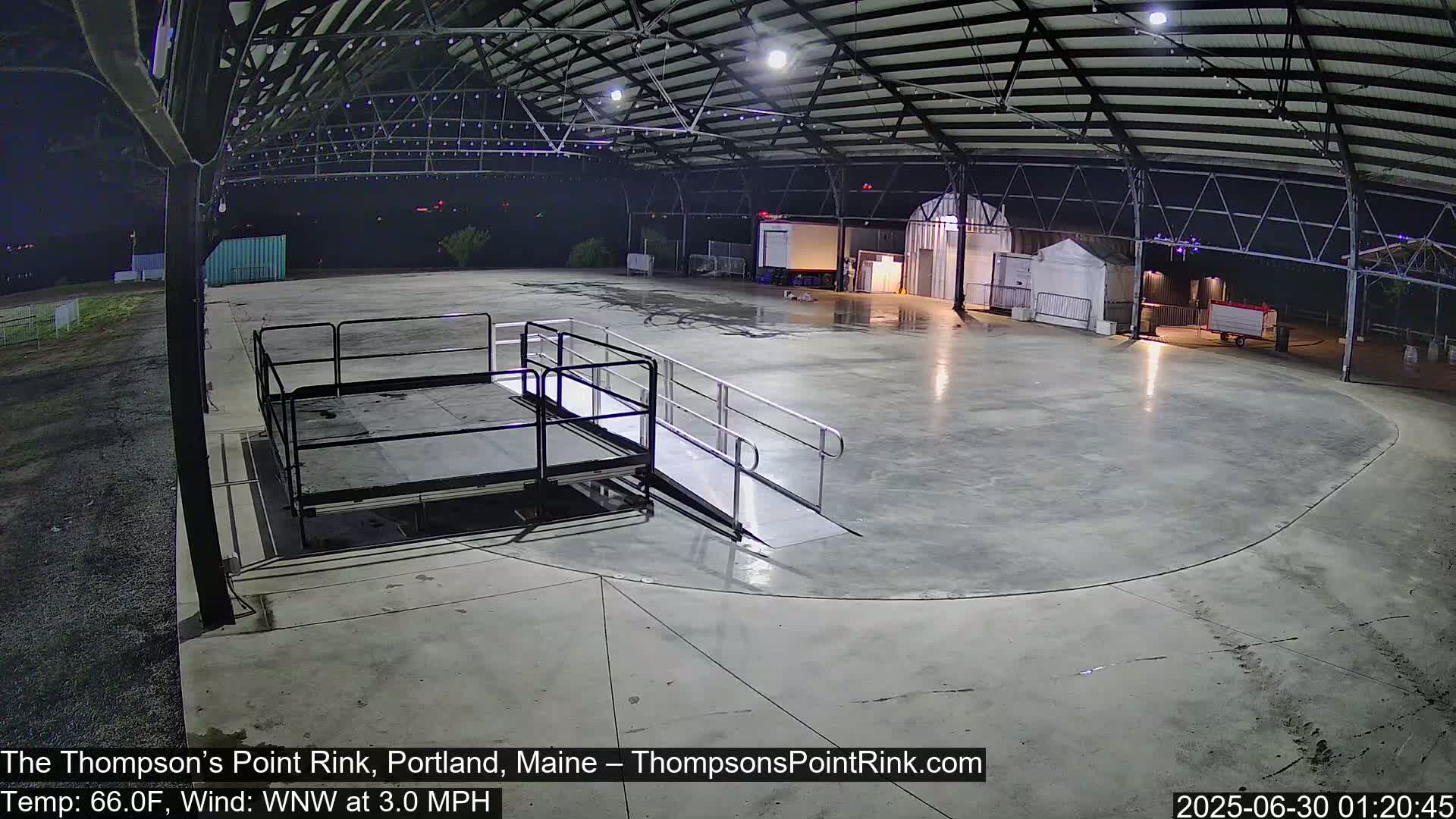 The Thompson’s Point Rink, Ice Skating Live Cam - Portland, Maine, USA