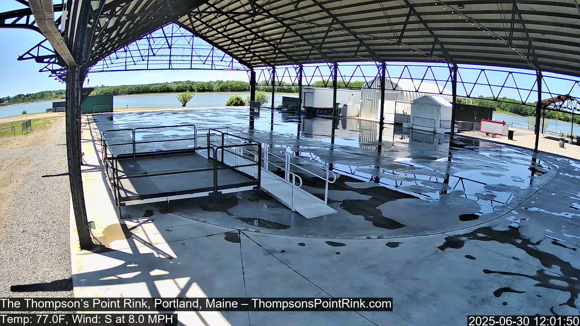 The Thompson’s Point Rink, Ice Skating Live Cam - Portland, Maine, USA