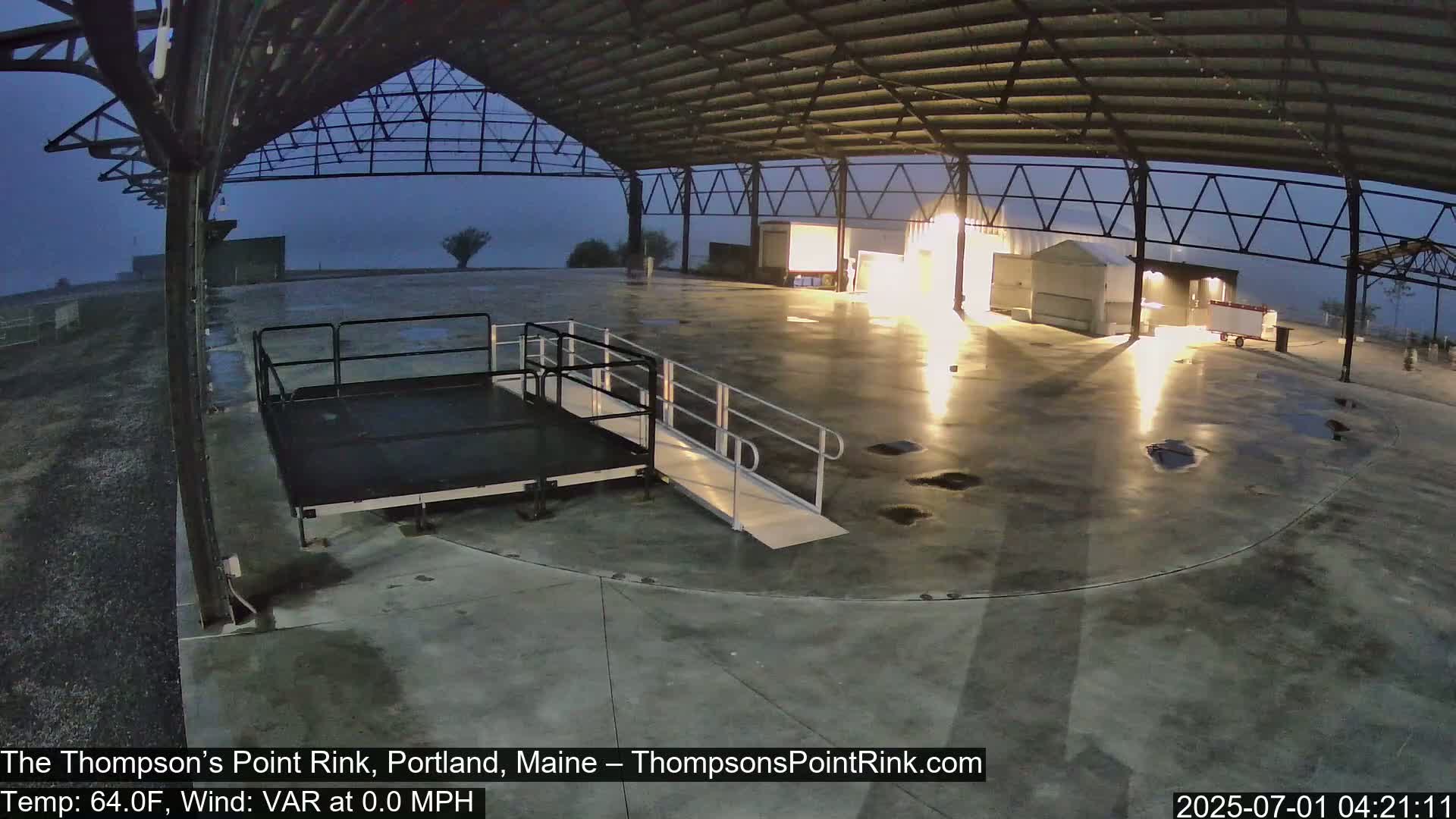 The Thompson’s Point Rink, Ice Skating Live Cam - Portland, Maine, USA