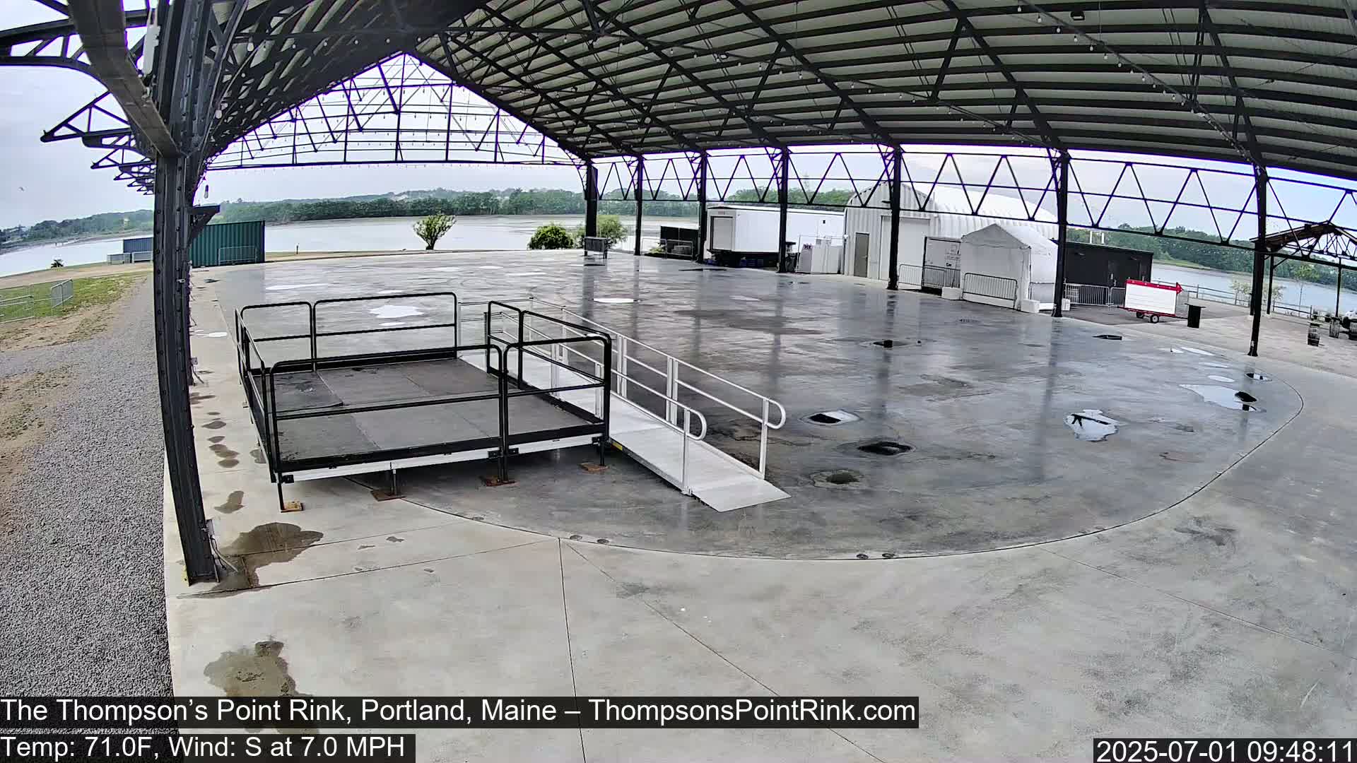 The Thompson’s Point Rink, Ice Skating Live Cam - Portland, Maine, USA