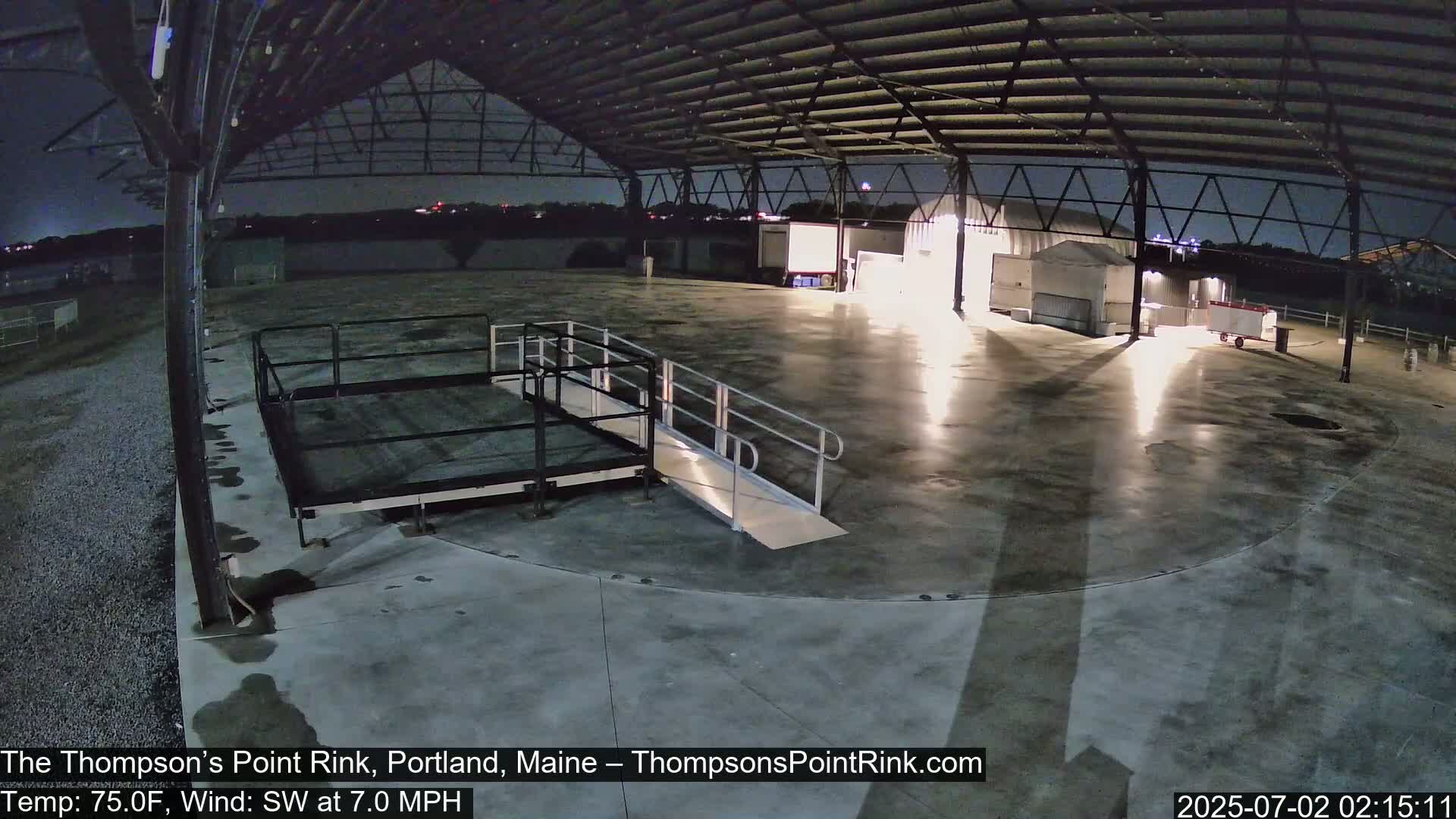The Thompson’s Point Rink, Ice Skating Live Cam - Portland, Maine, USA