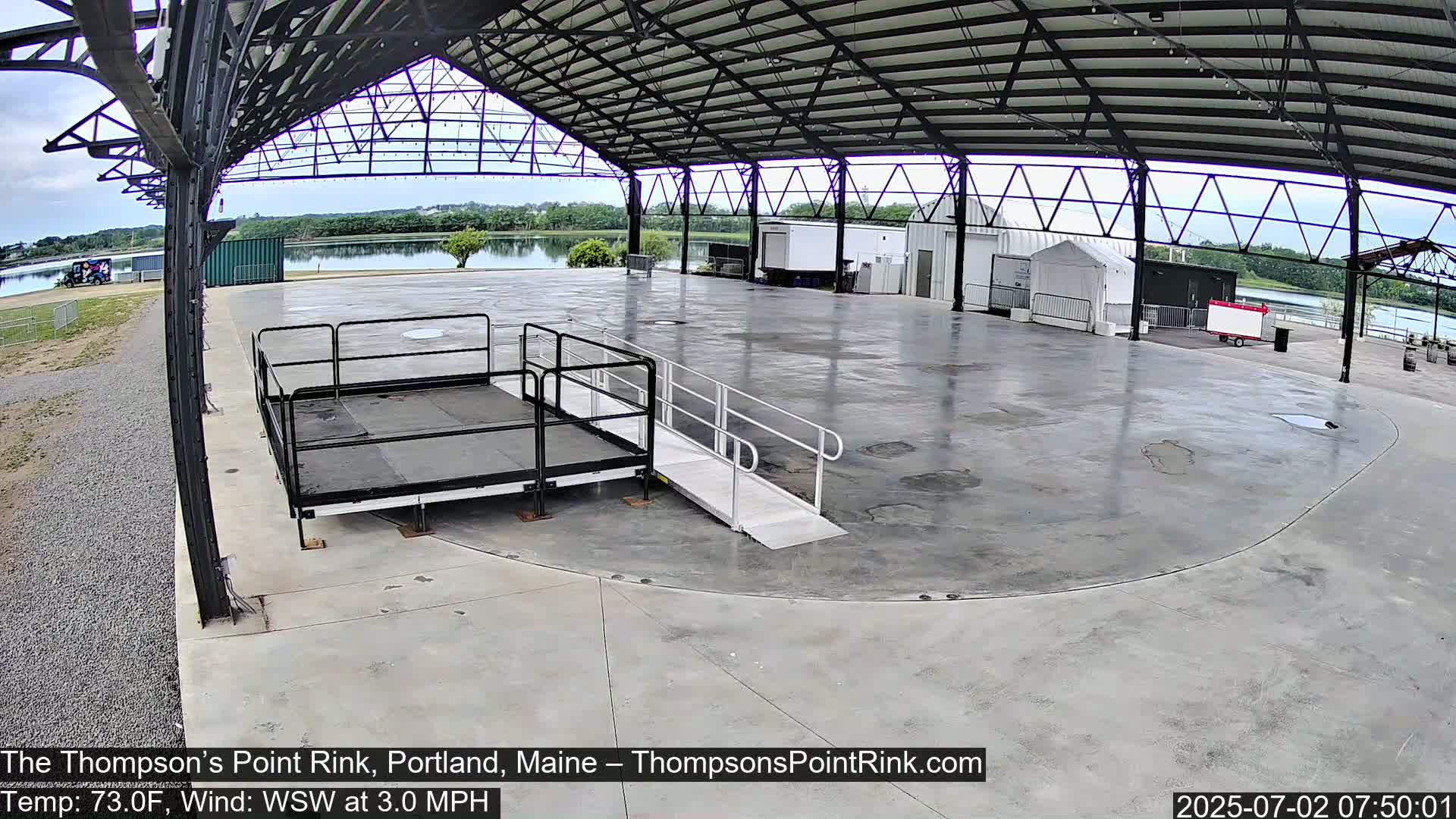 The Thompson’s Point Rink, Ice Skating Live Cam - Portland, Maine, USA