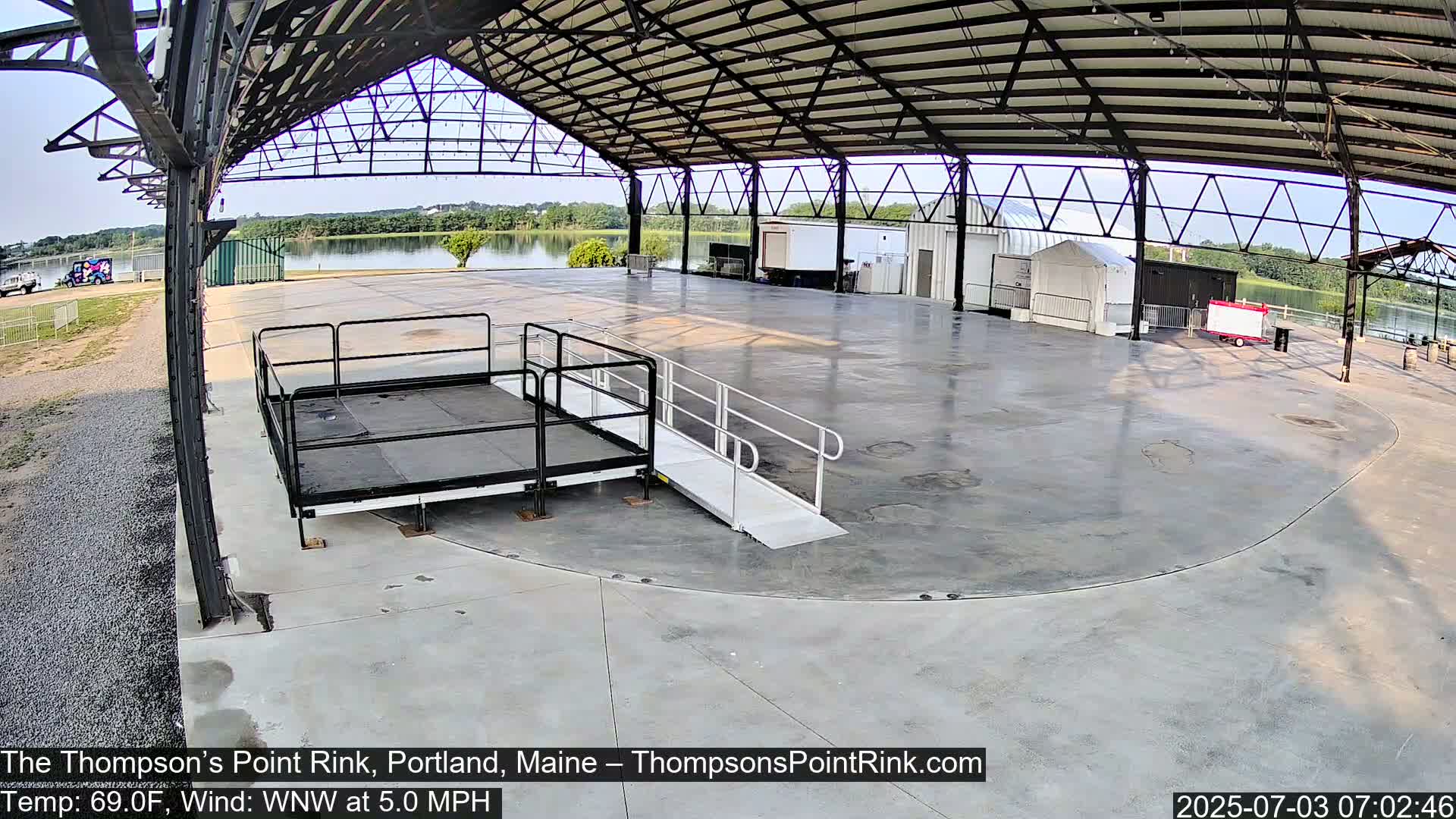 The Thompson’s Point Rink, Ice Skating Live Cam - Portland, Maine, USA