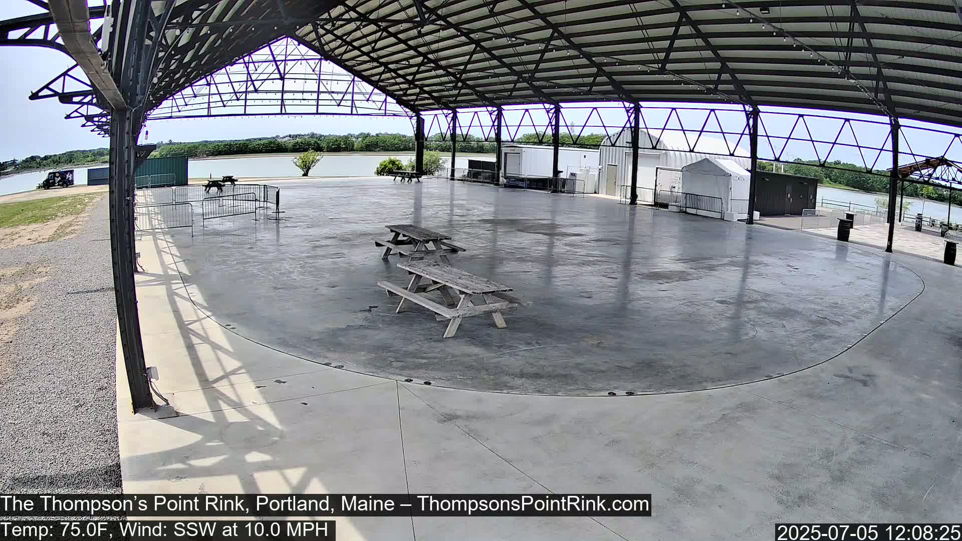 The Thompson’s Point Rink, Ice Skating Live Cam - Portland, Maine, USA