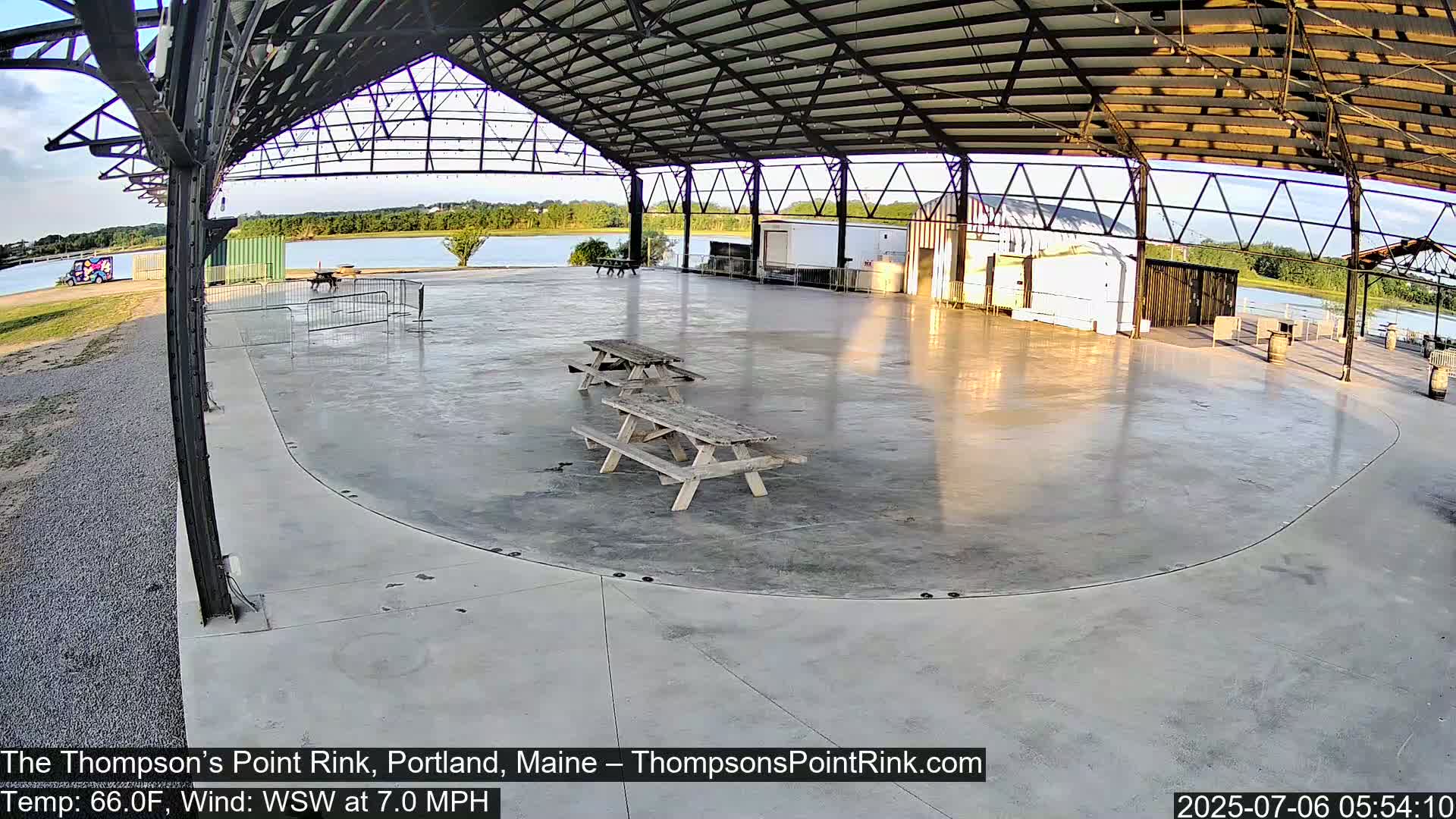 The Thompson’s Point Rink, Ice Skating Live Cam - Portland, Maine, USA