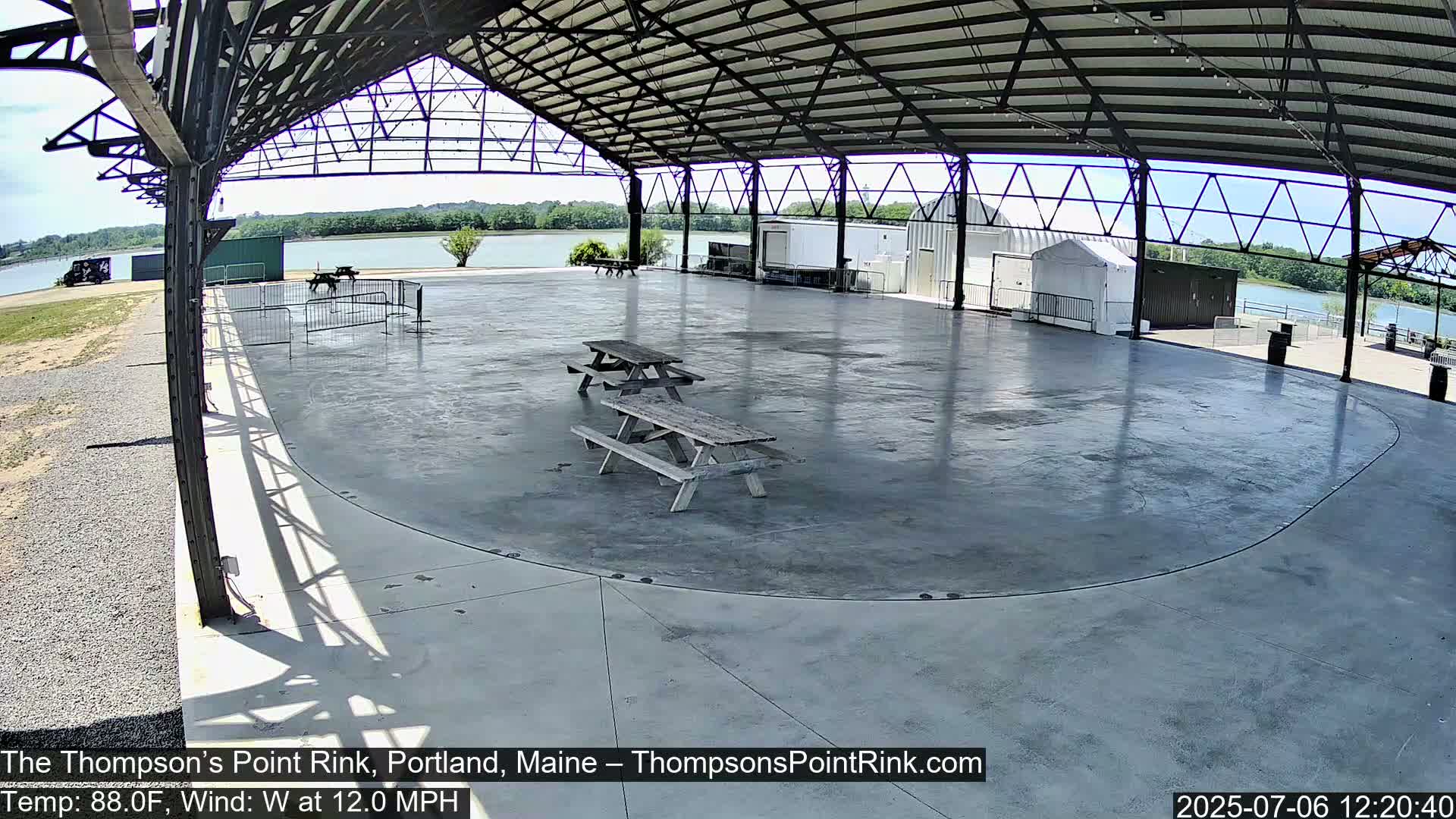 The Thompson’s Point Rink, Ice Skating Live Cam - Portland, Maine, USA