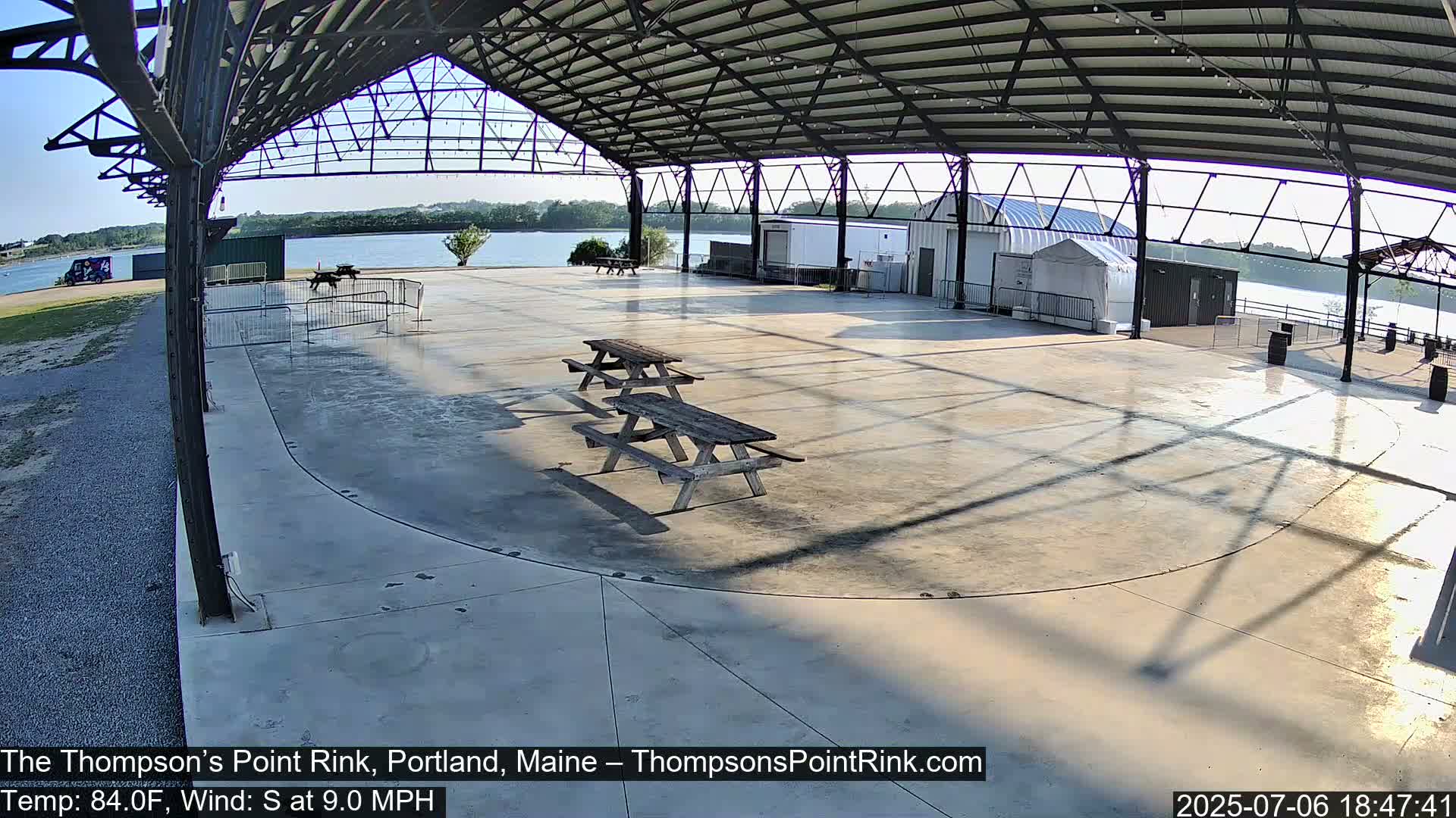 The Thompson’s Point Rink, Ice Skating Live Cam - Portland, Maine, USA