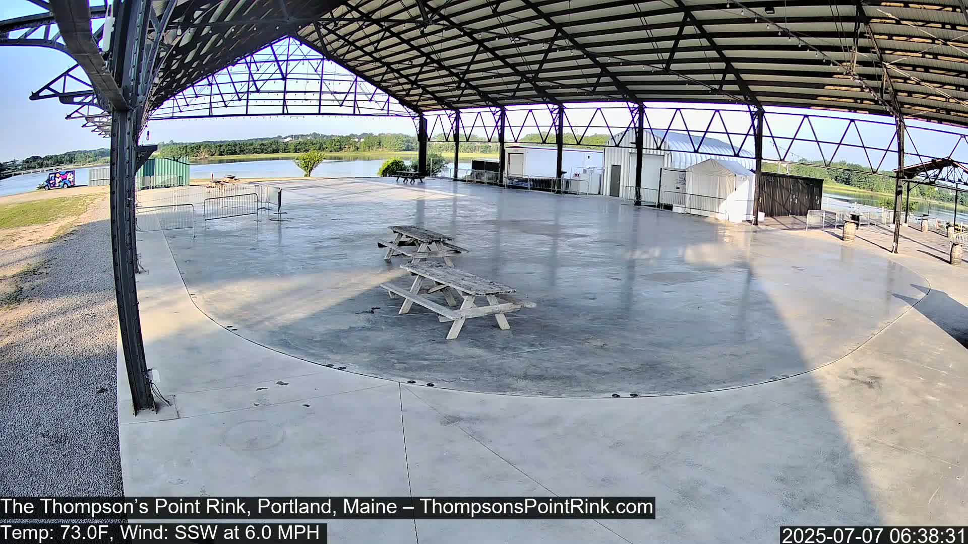 The Thompson’s Point Rink, Ice Skating Live Cam - Portland, Maine, USA