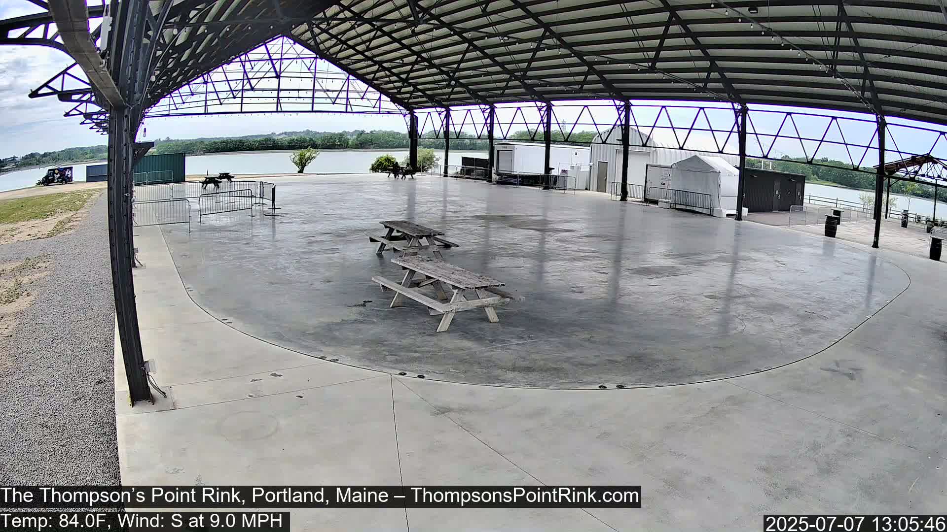 The Thompson’s Point Rink, Ice Skating Live Cam - Portland, Maine, USA