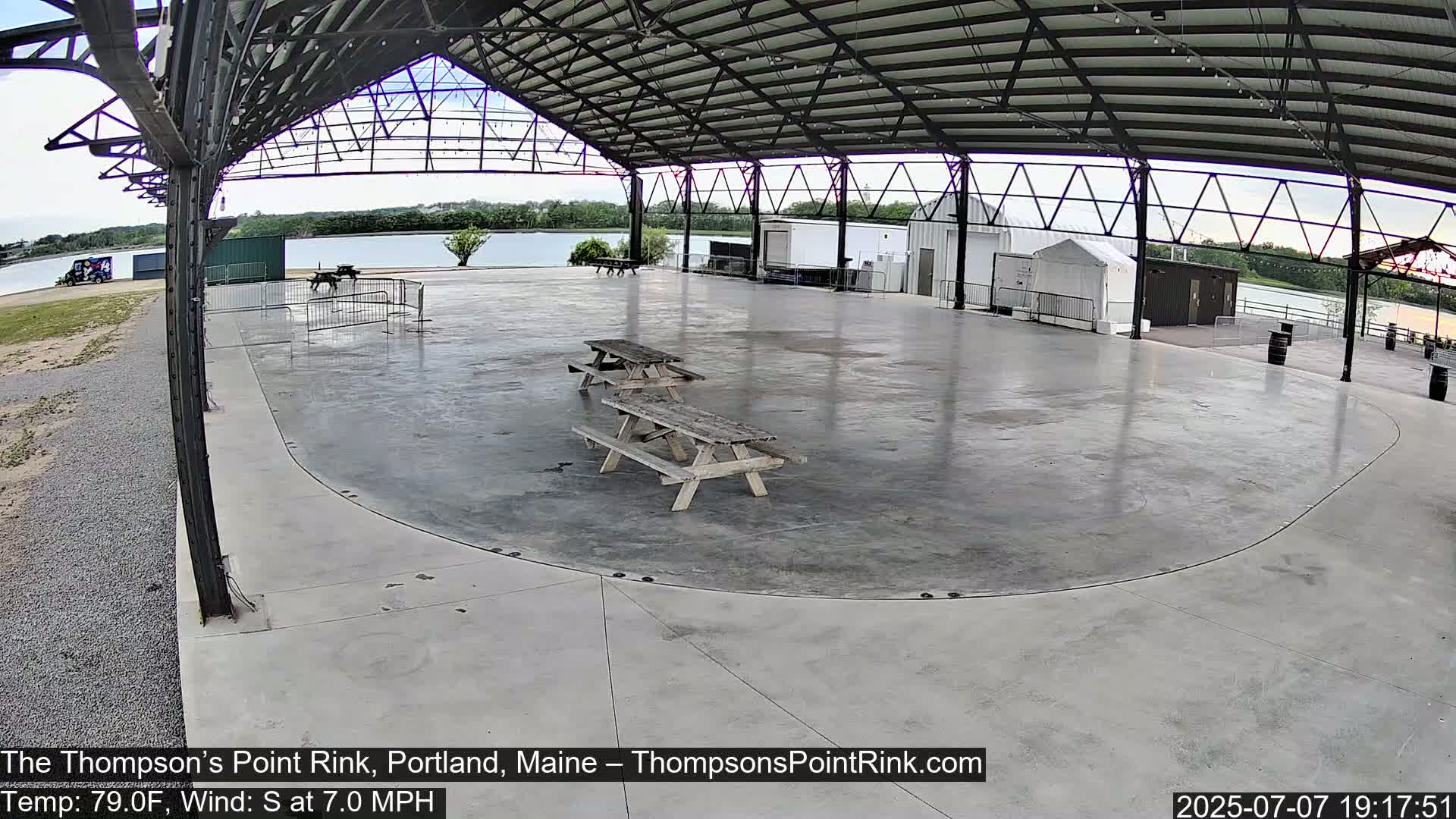 The Thompson’s Point Rink, Ice Skating Live Cam - Portland, Maine, USA