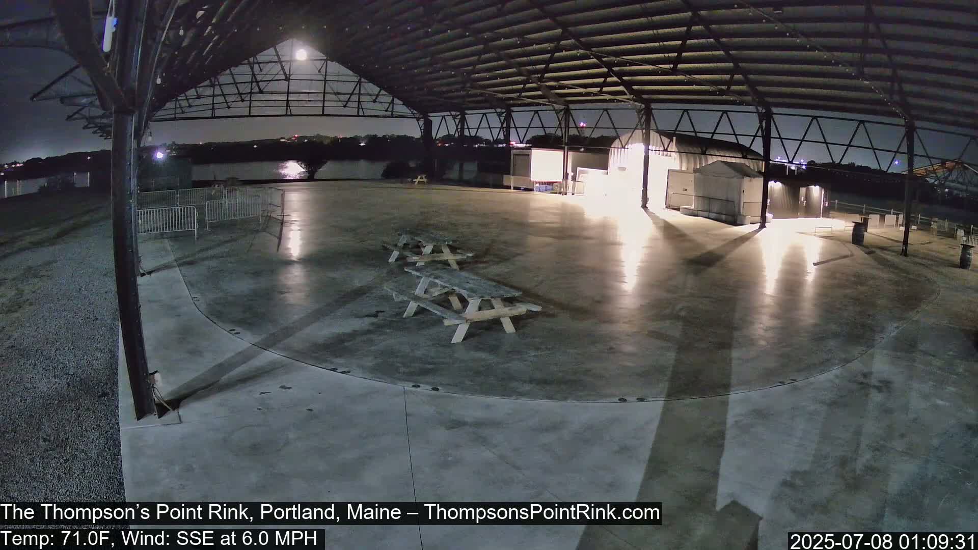 The Thompson’s Point Rink, Ice Skating Live Cam - Portland, Maine, USA