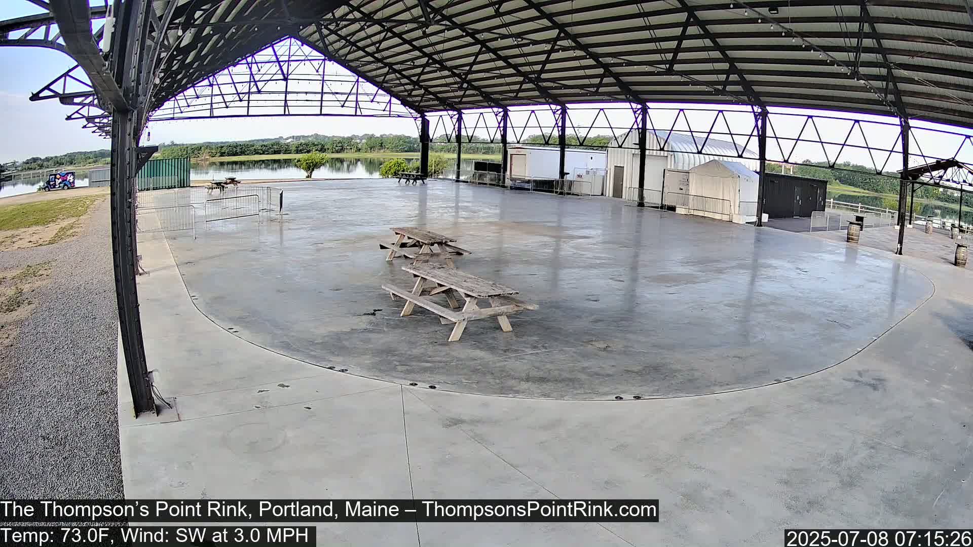 The Thompson’s Point Rink, Ice Skating Live Cam - Portland, Maine, USA