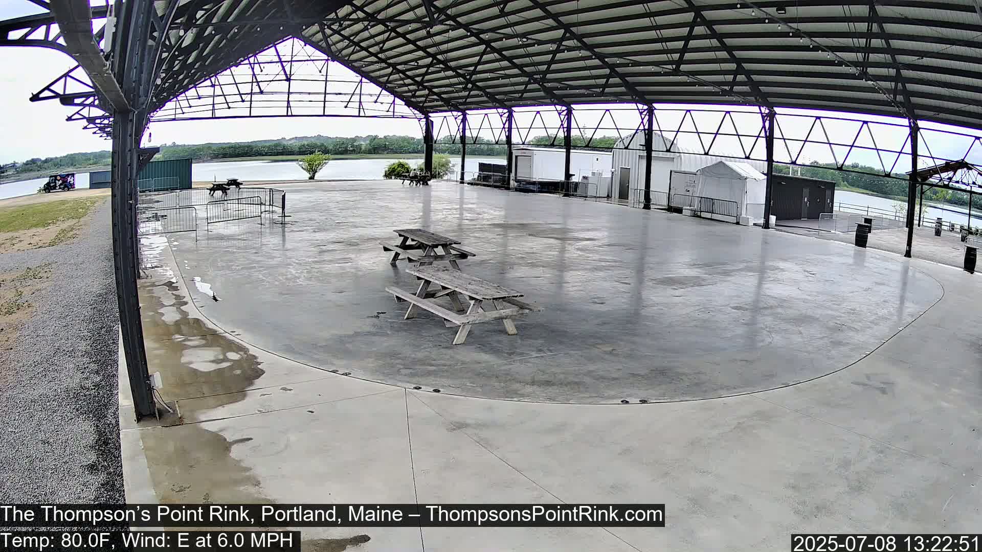 The Thompson’s Point Rink, Ice Skating Live Cam - Portland, Maine, USA