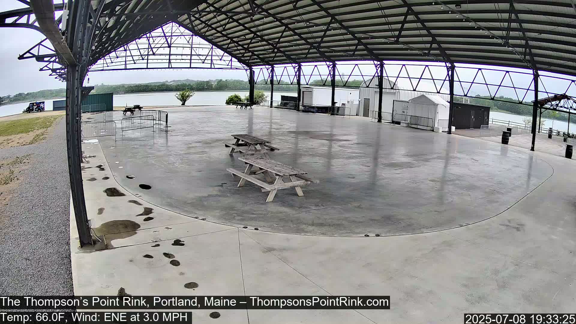 The Thompson’s Point Rink, Ice Skating Live Cam - Portland, Maine, USA