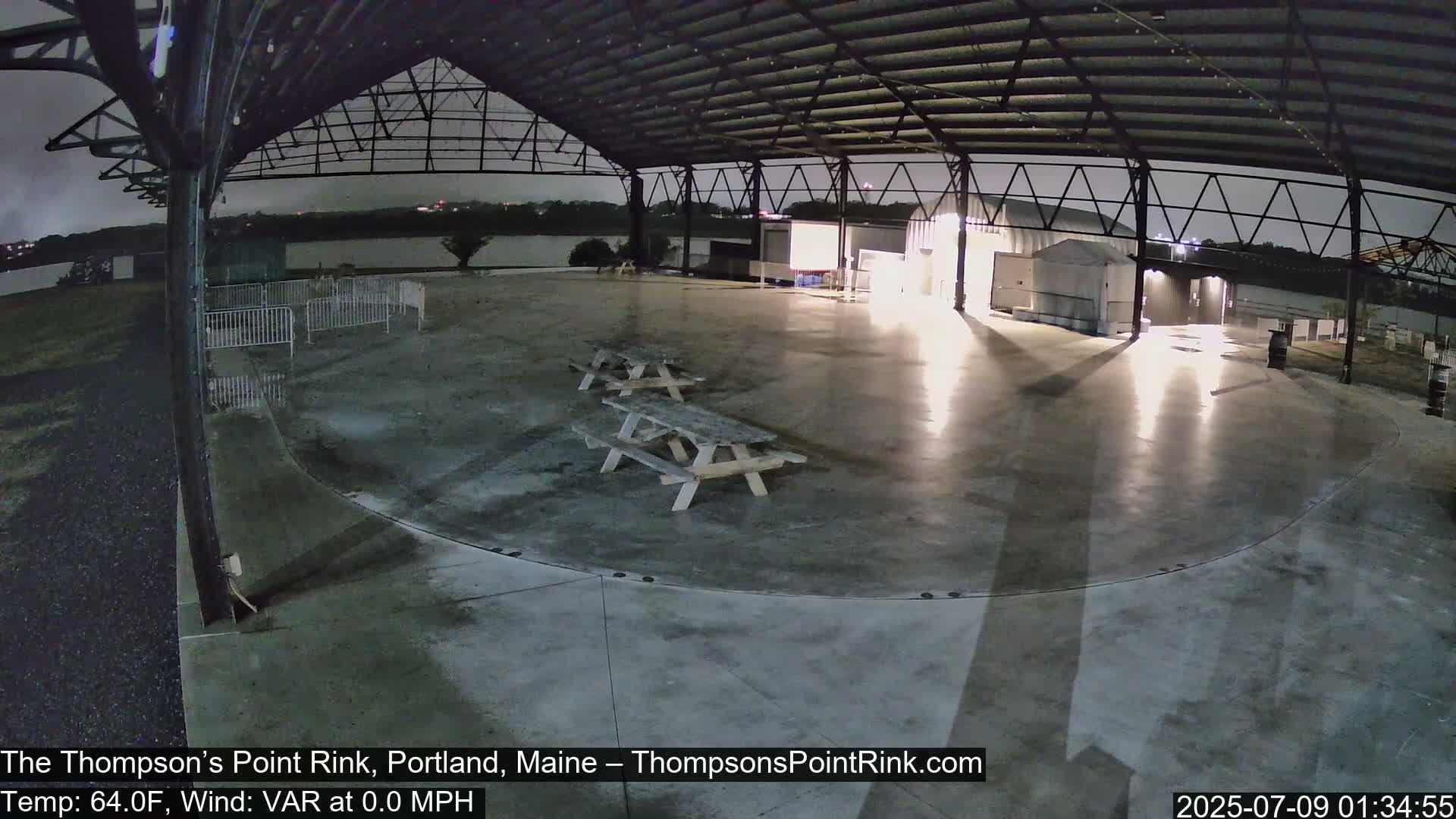 The Thompson’s Point Rink, Ice Skating Live Cam - Portland, Maine, USA