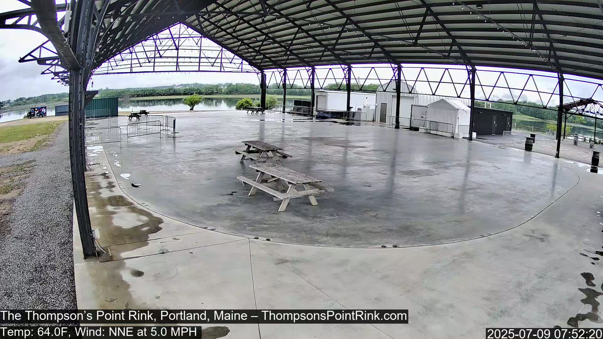 The Thompson’s Point Rink, Ice Skating Live Cam - Portland, Maine, USA