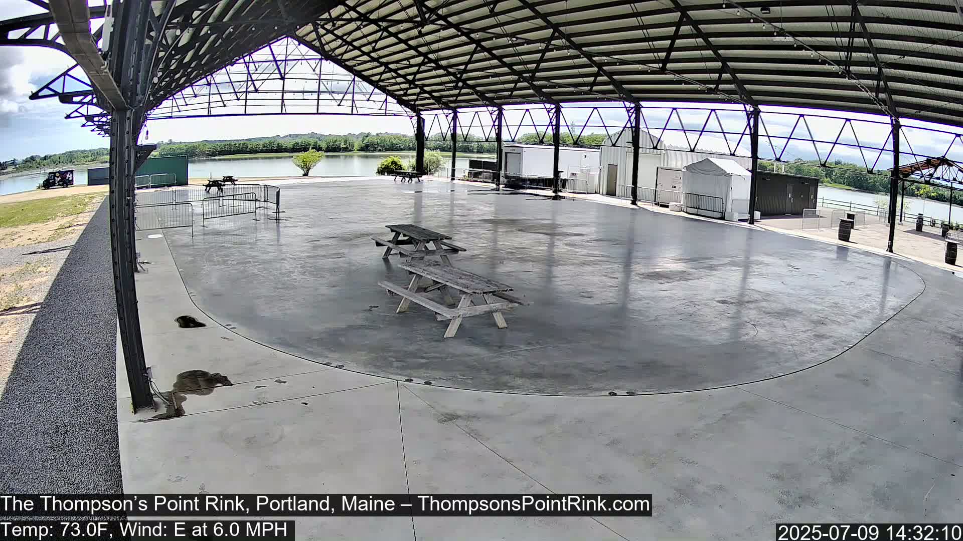 The Thompson’s Point Rink, Ice Skating Live Cam - Portland, Maine, USA