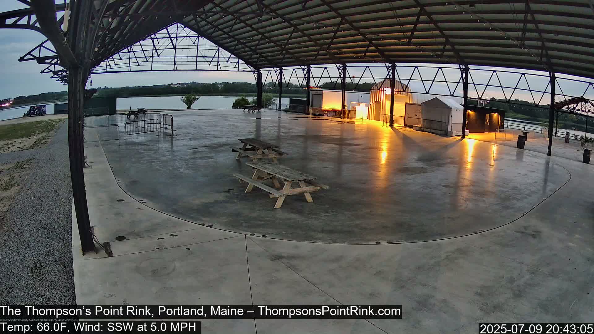 The Thompson’s Point Rink, Ice Skating Live Cam - Portland, Maine, USA