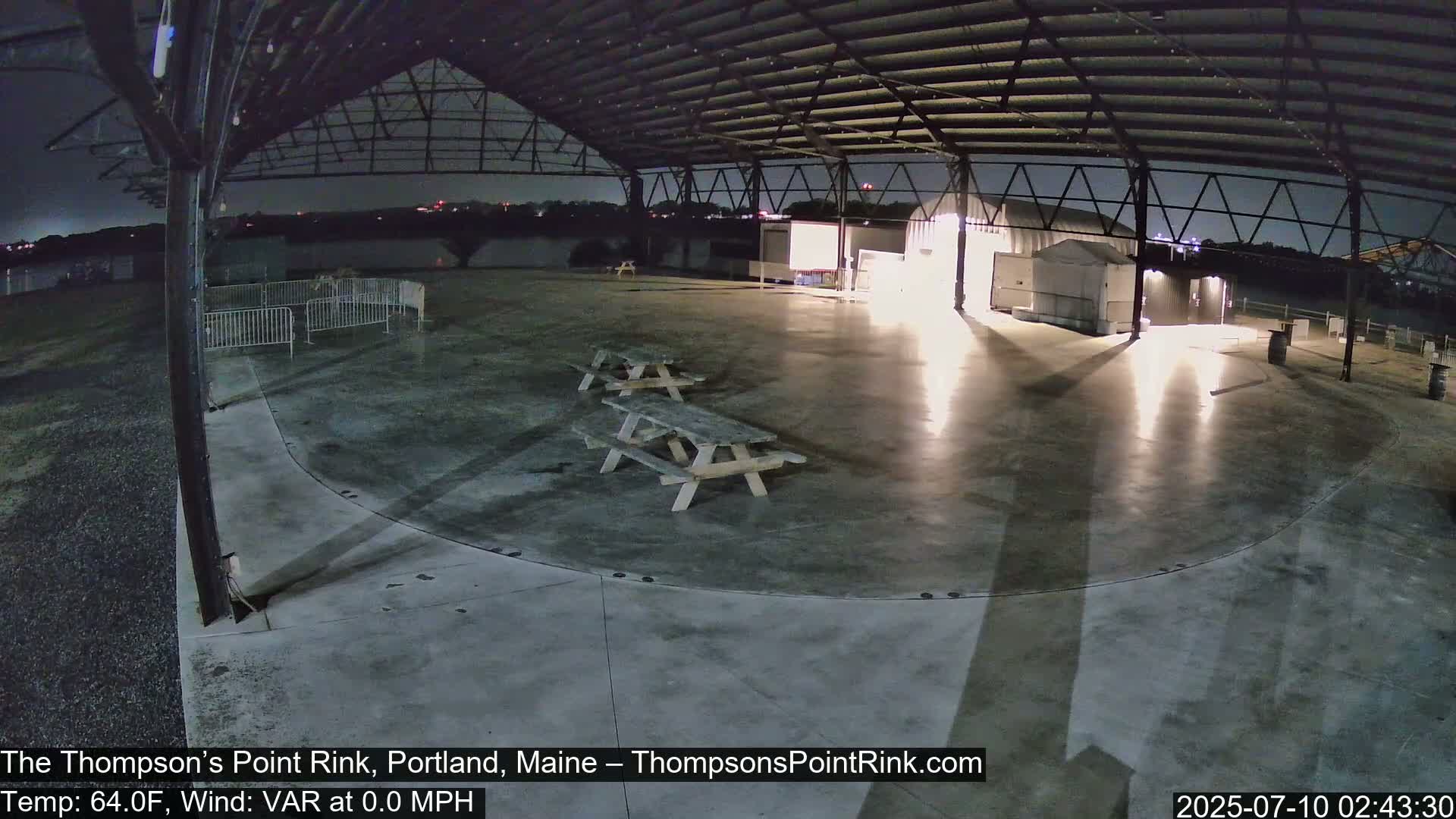 The Thompson’s Point Rink, Ice Skating Live Cam - Portland, Maine, USA