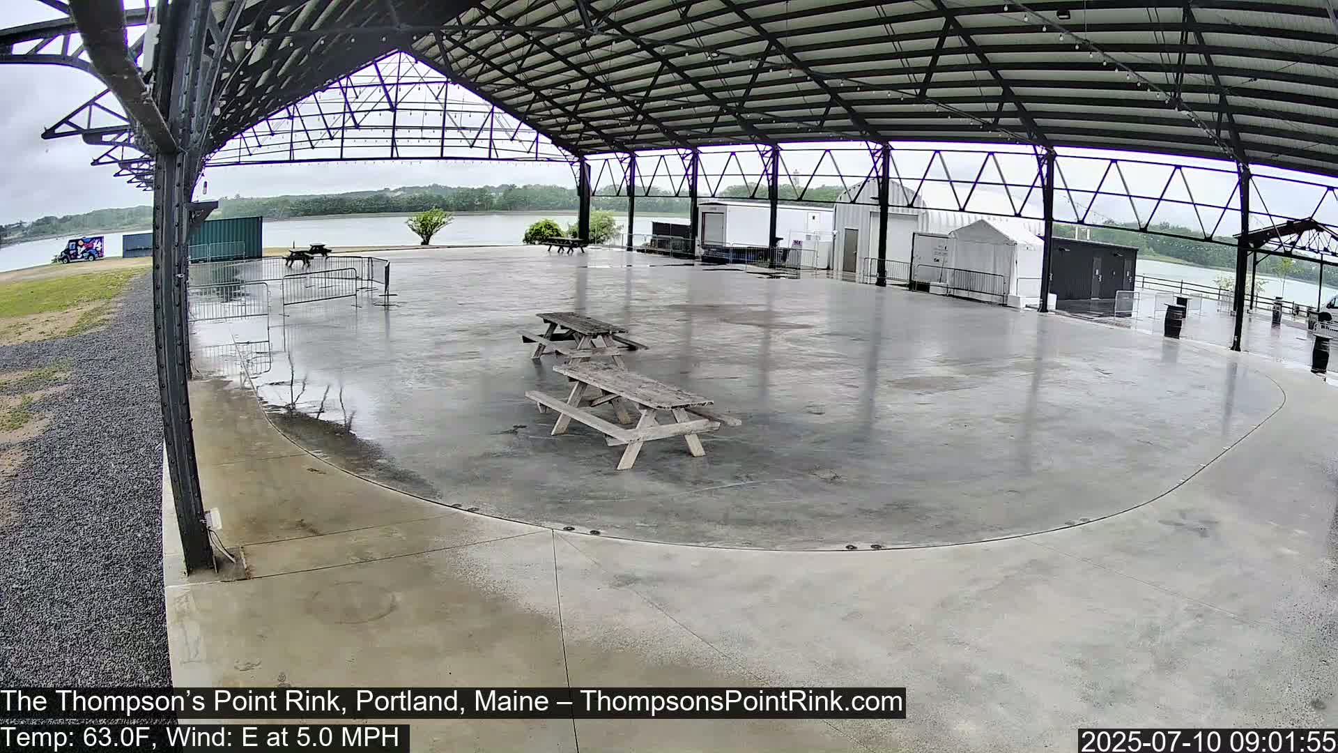 The Thompson’s Point Rink, Ice Skating Live Cam - Portland, Maine, USA