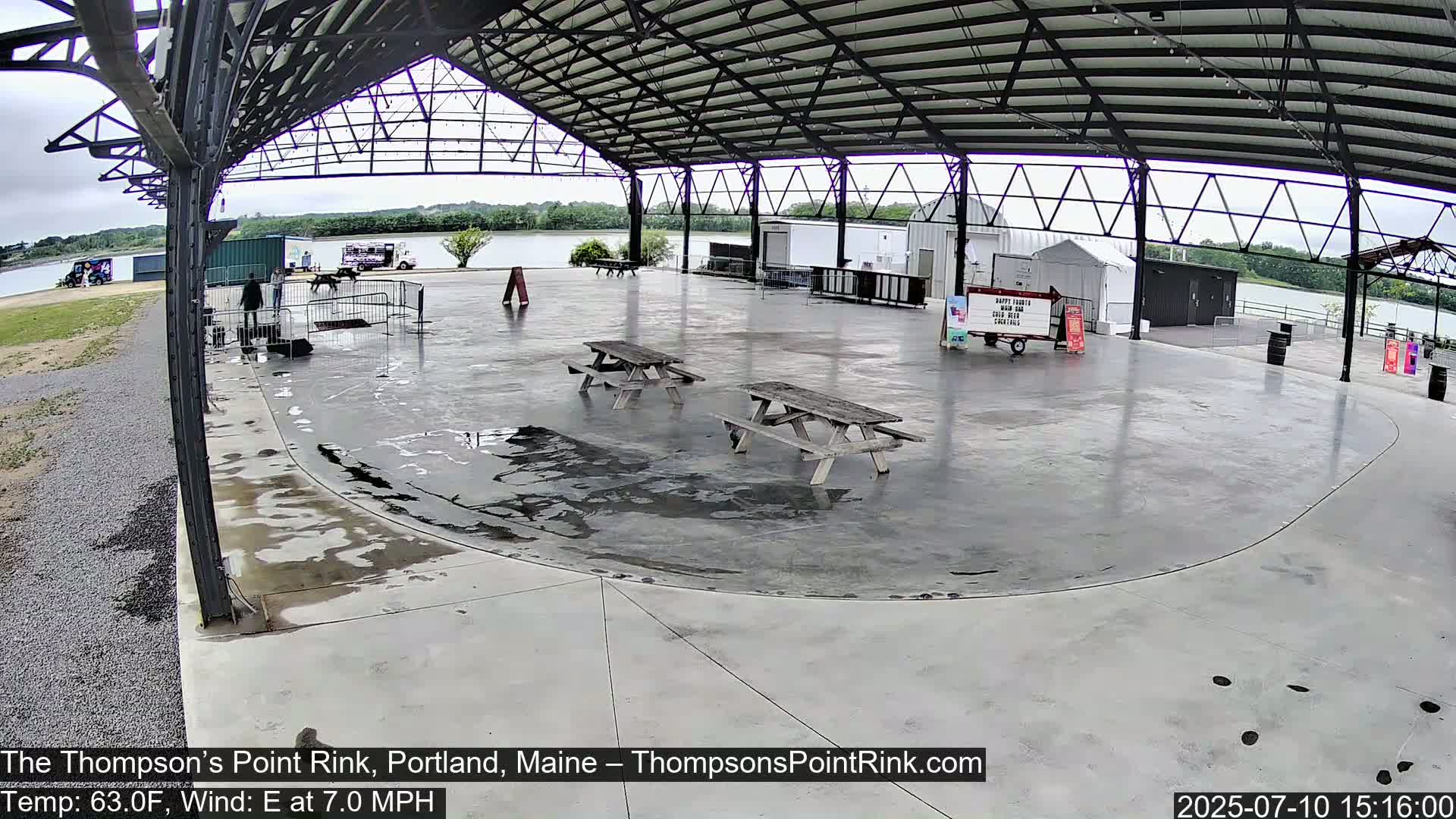 The Thompson’s Point Rink, Ice Skating Live Cam - Portland, Maine, USA