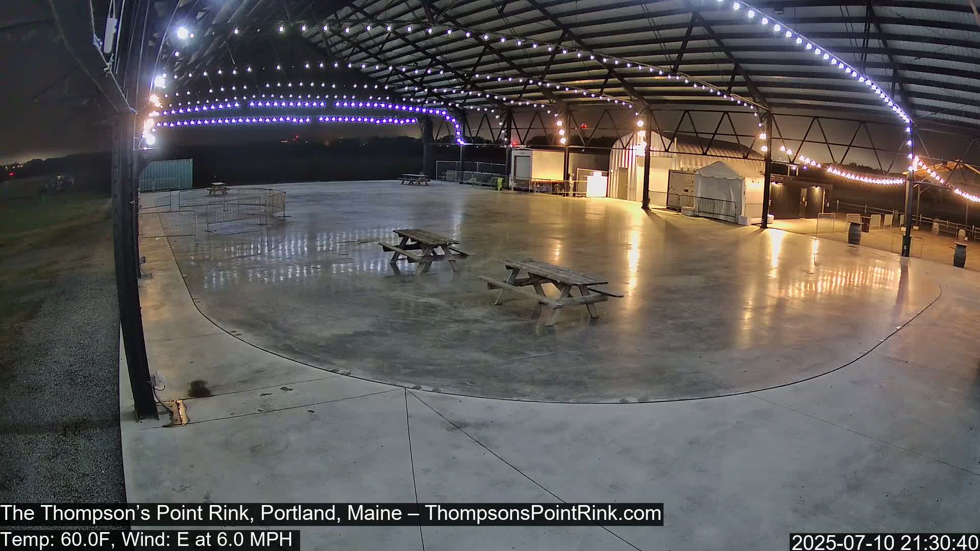 The Thompson’s Point Rink, Ice Skating Live Cam - Portland, Maine, USA