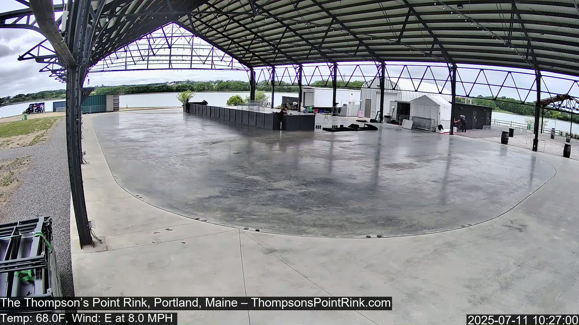 The Thompson’s Point Rink, Ice Skating Live Cam - Portland, Maine, USA