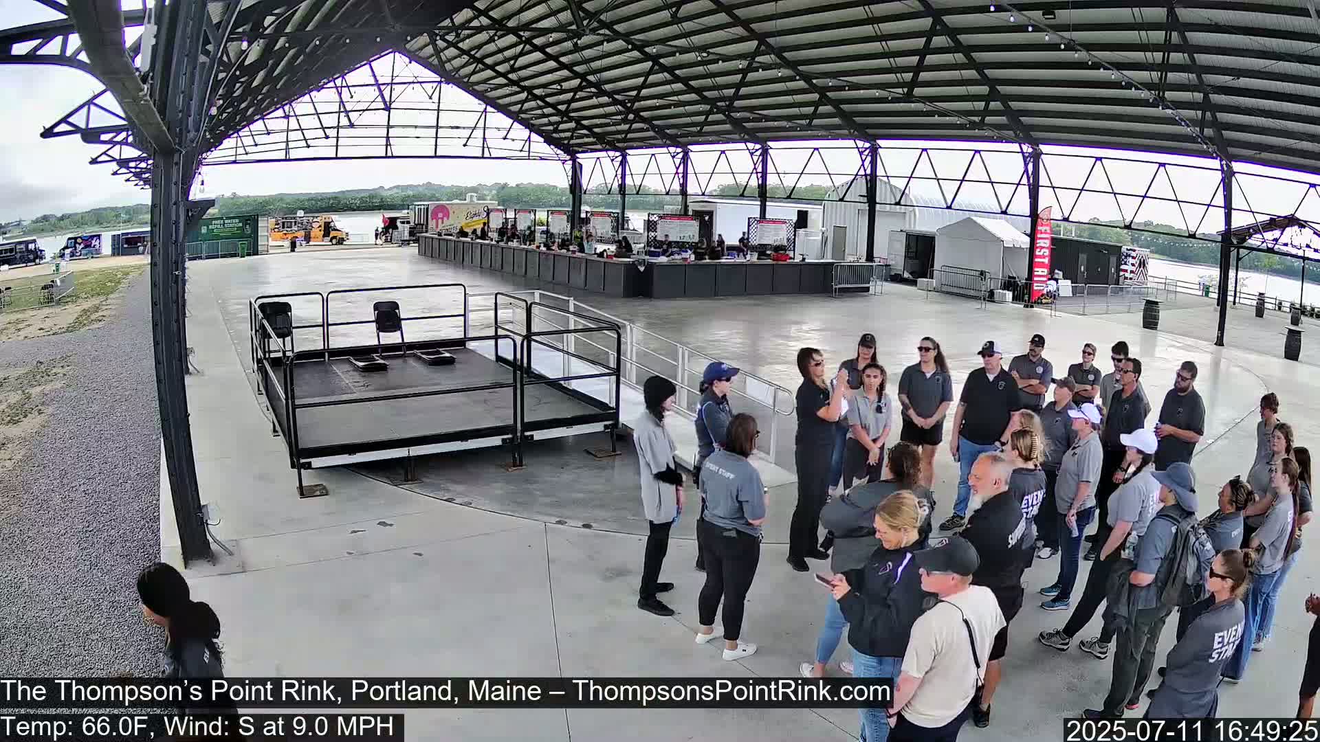 The Thompson’s Point Rink, Ice Skating Live Cam - Portland, Maine, USA