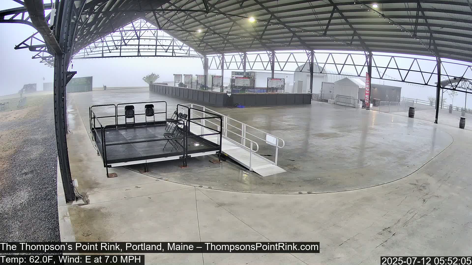 The Thompson’s Point Rink, Ice Skating Live Cam - Portland, Maine, USA