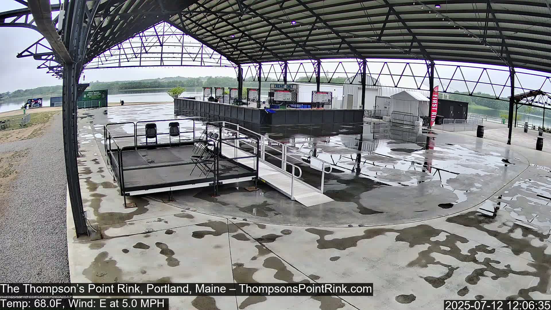 The Thompson’s Point Rink, Ice Skating Live Cam - Portland, Maine, USA