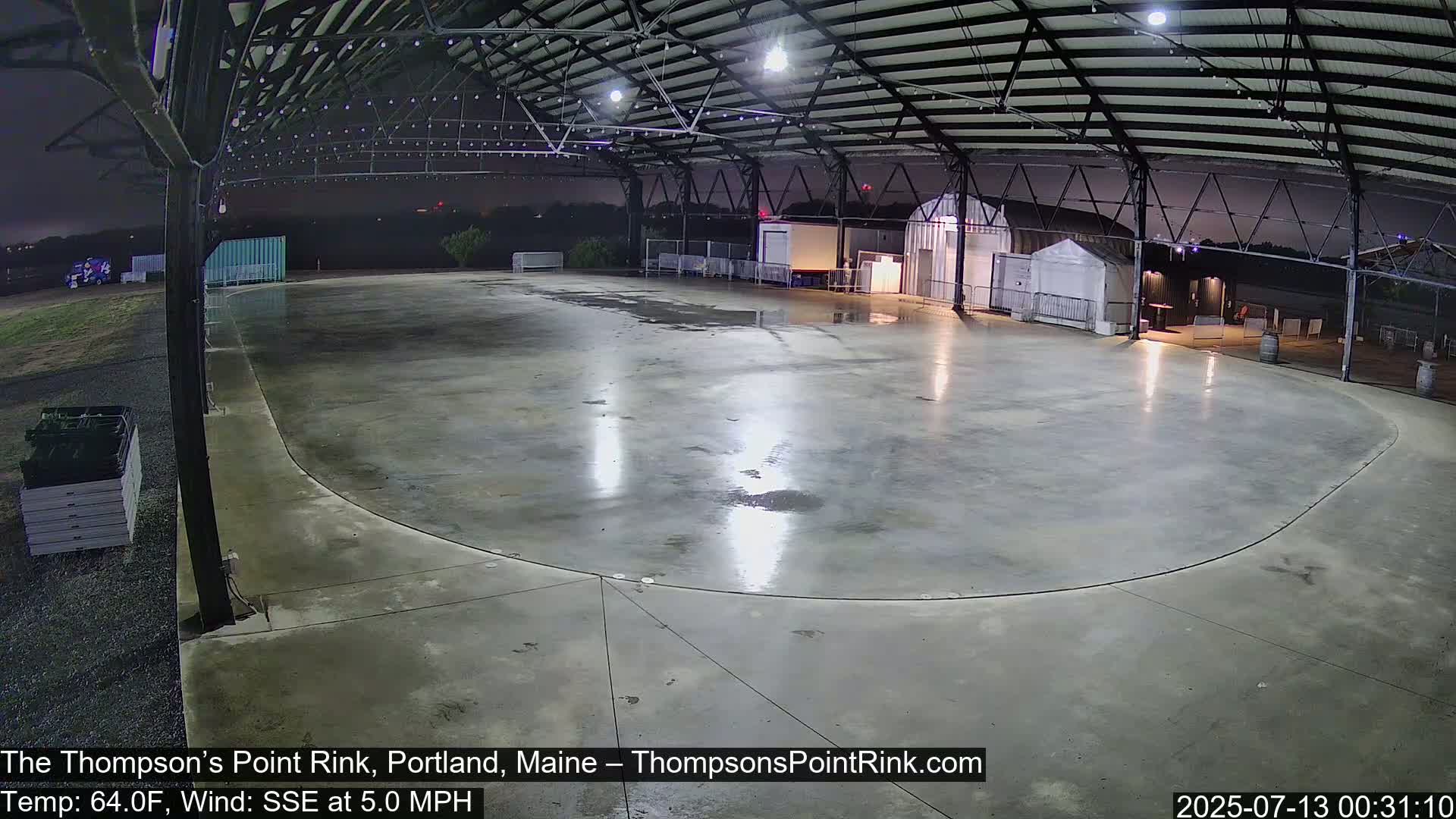 The Thompson’s Point Rink, Ice Skating Live Cam - Portland, Maine, USA