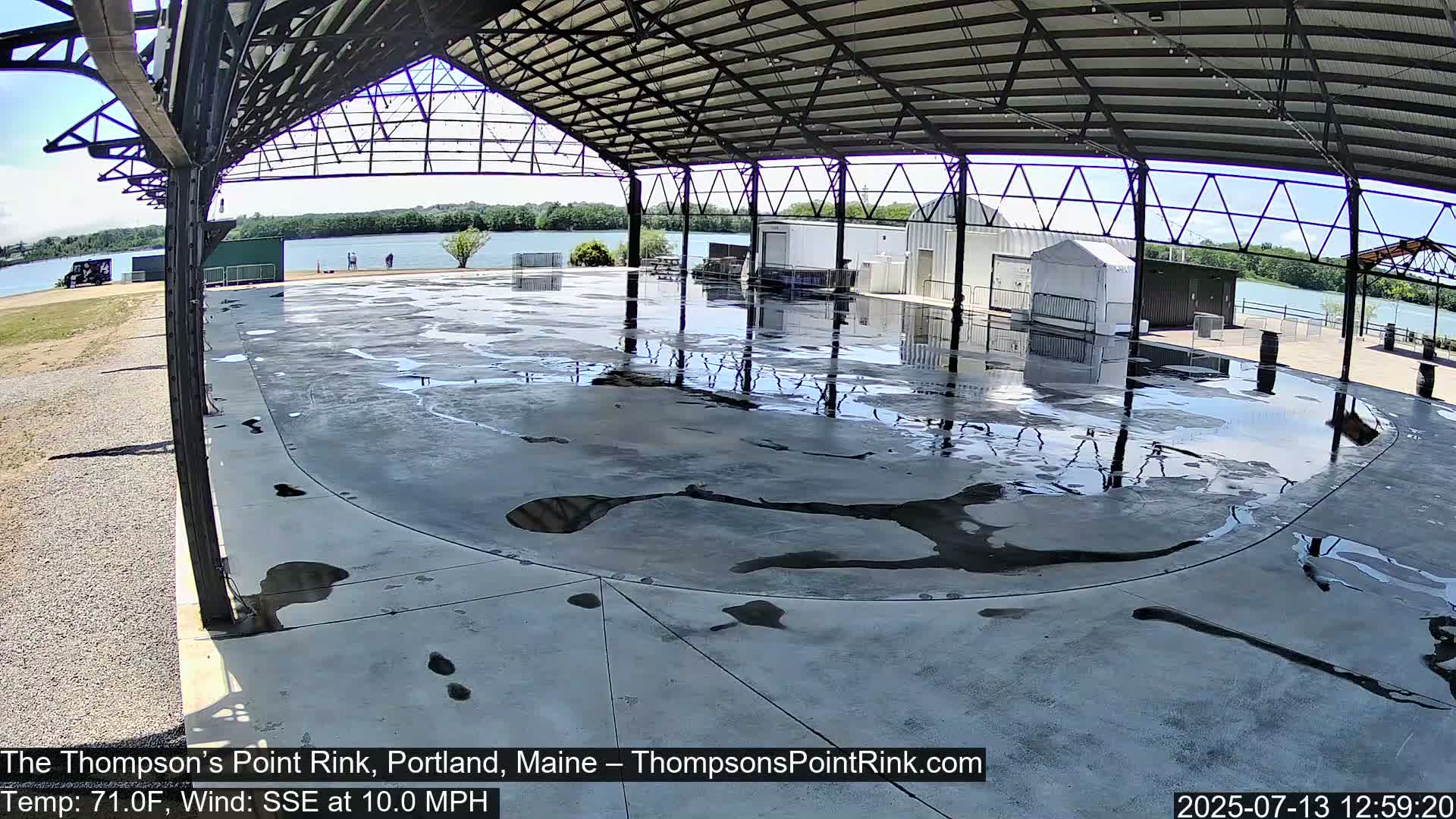 The Thompson’s Point Rink, Ice Skating Live Cam - Portland, Maine, USA