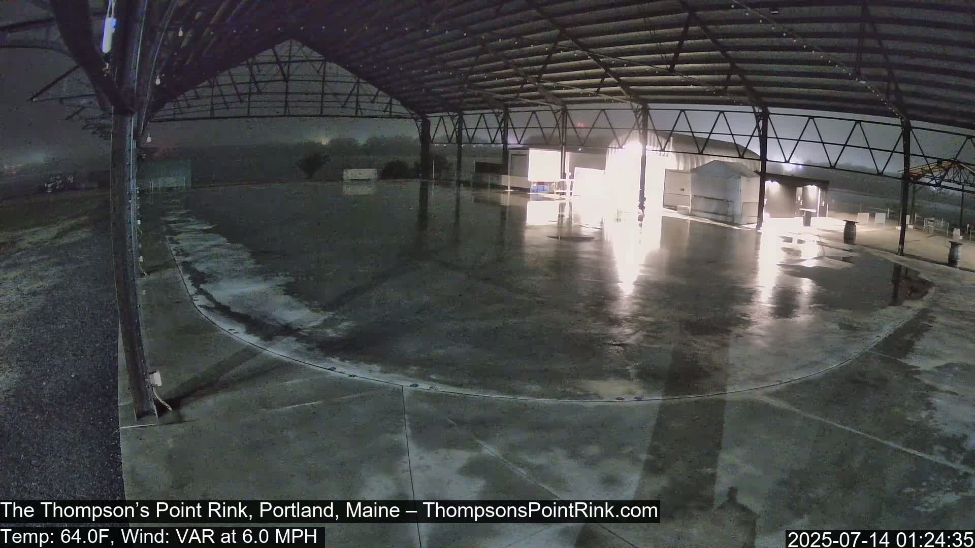 The Thompson’s Point Rink, Ice Skating Live Cam - Portland, Maine, USA