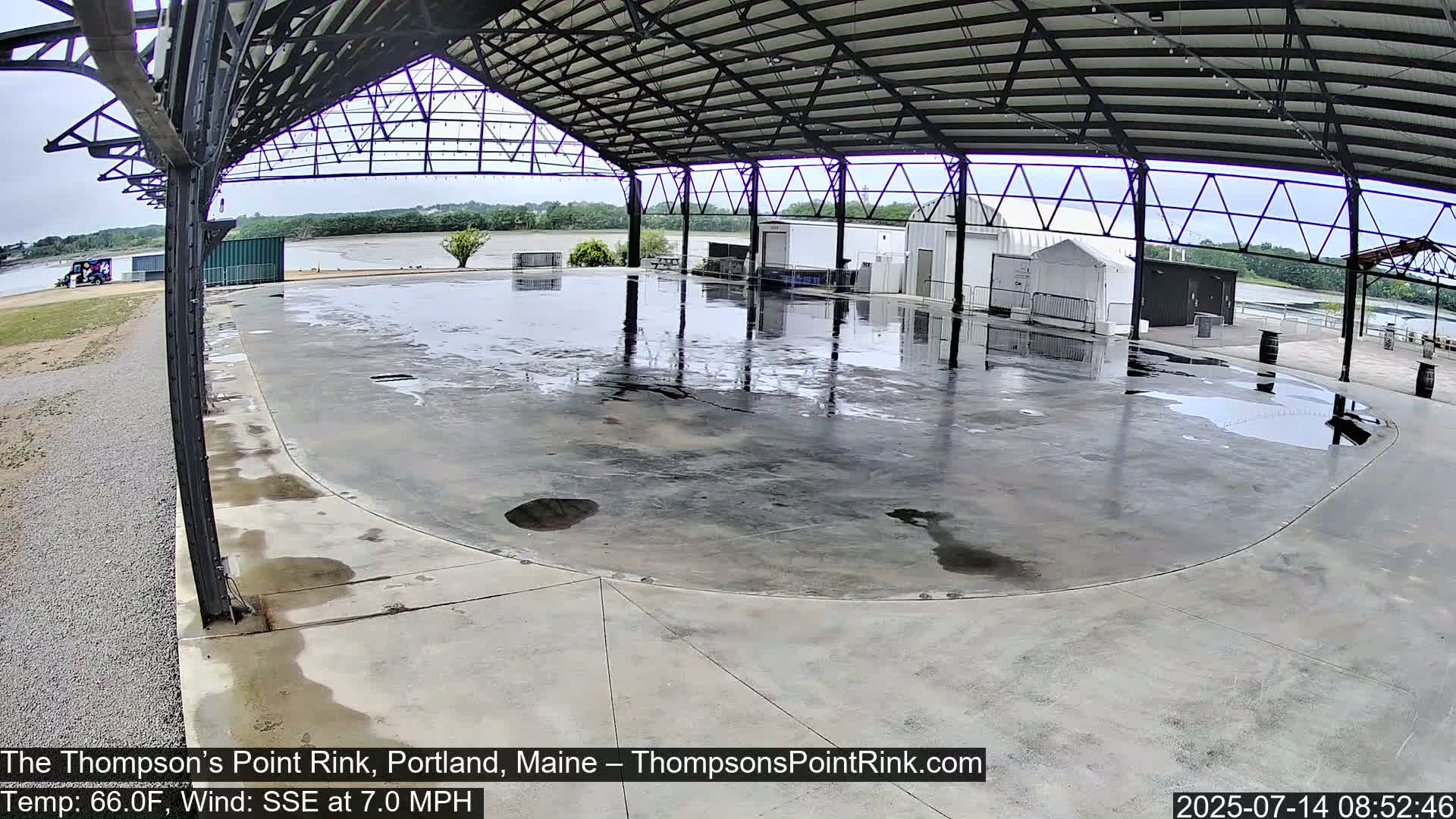 The Thompson’s Point Rink, Ice Skating Live Cam - Portland, Maine, USA