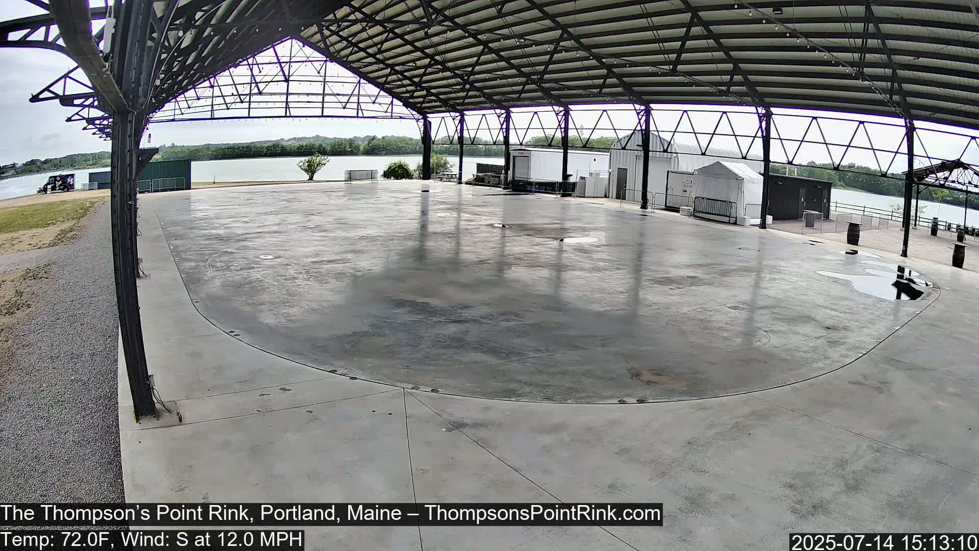 The Thompson’s Point Rink, Ice Skating Live Cam - Portland, Maine, USA