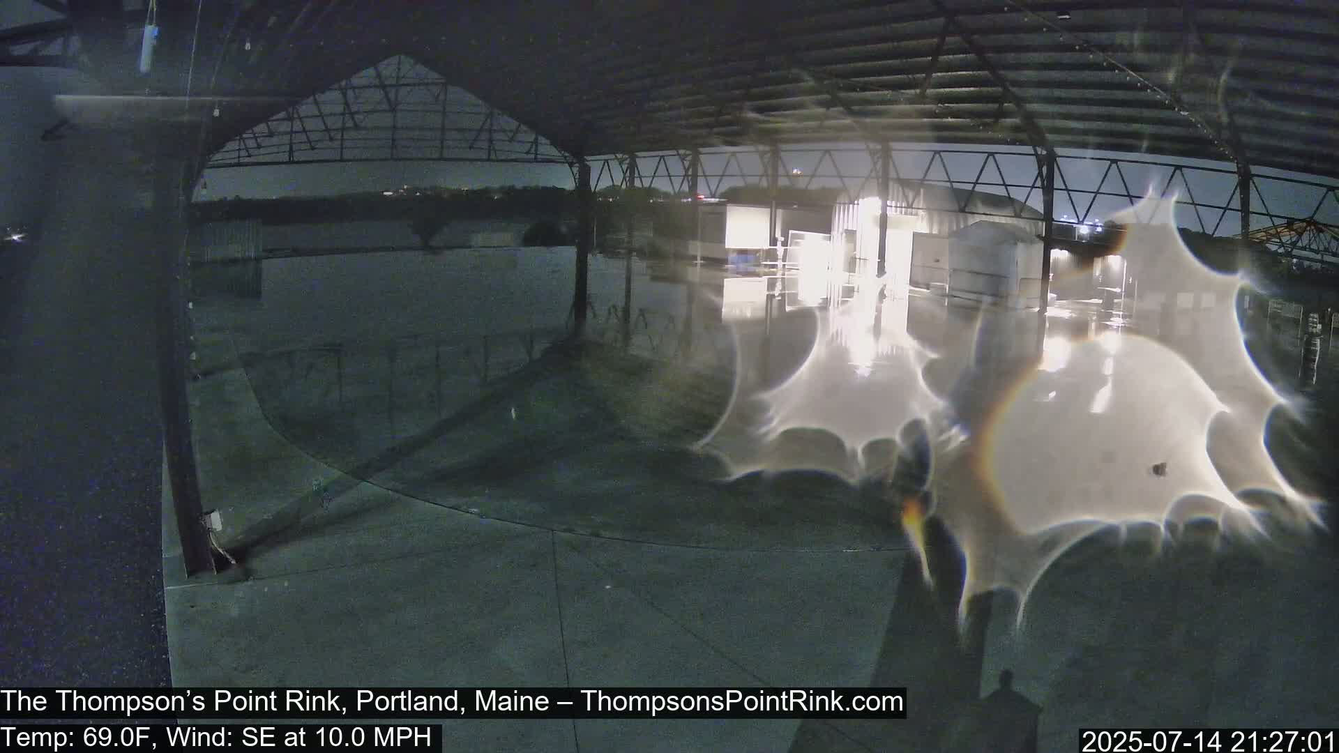 The Thompson’s Point Rink, Ice Skating Live Cam - Portland, Maine, USA