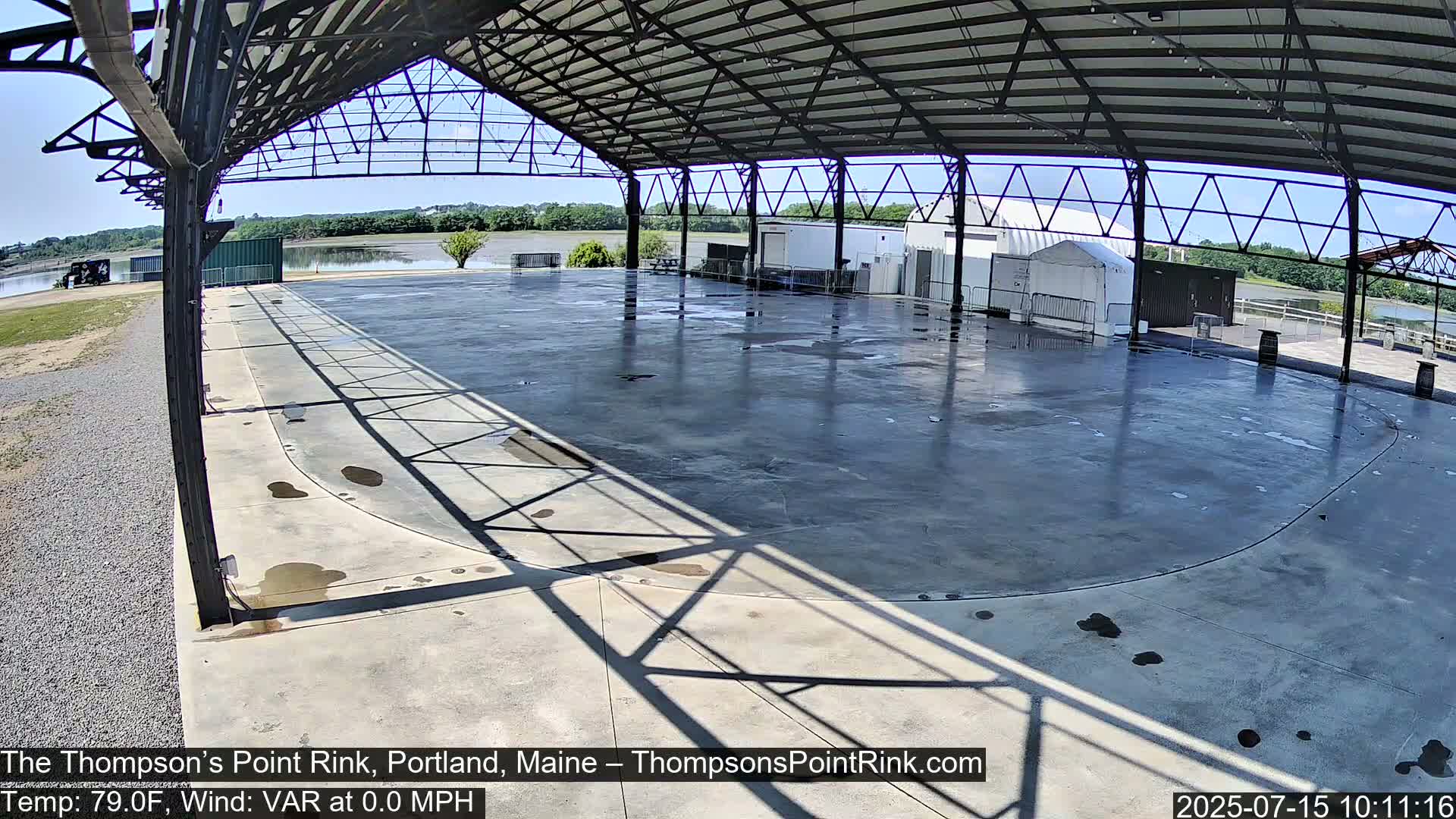 The Thompson’s Point Rink, Ice Skating Live Cam - Portland, Maine, USA