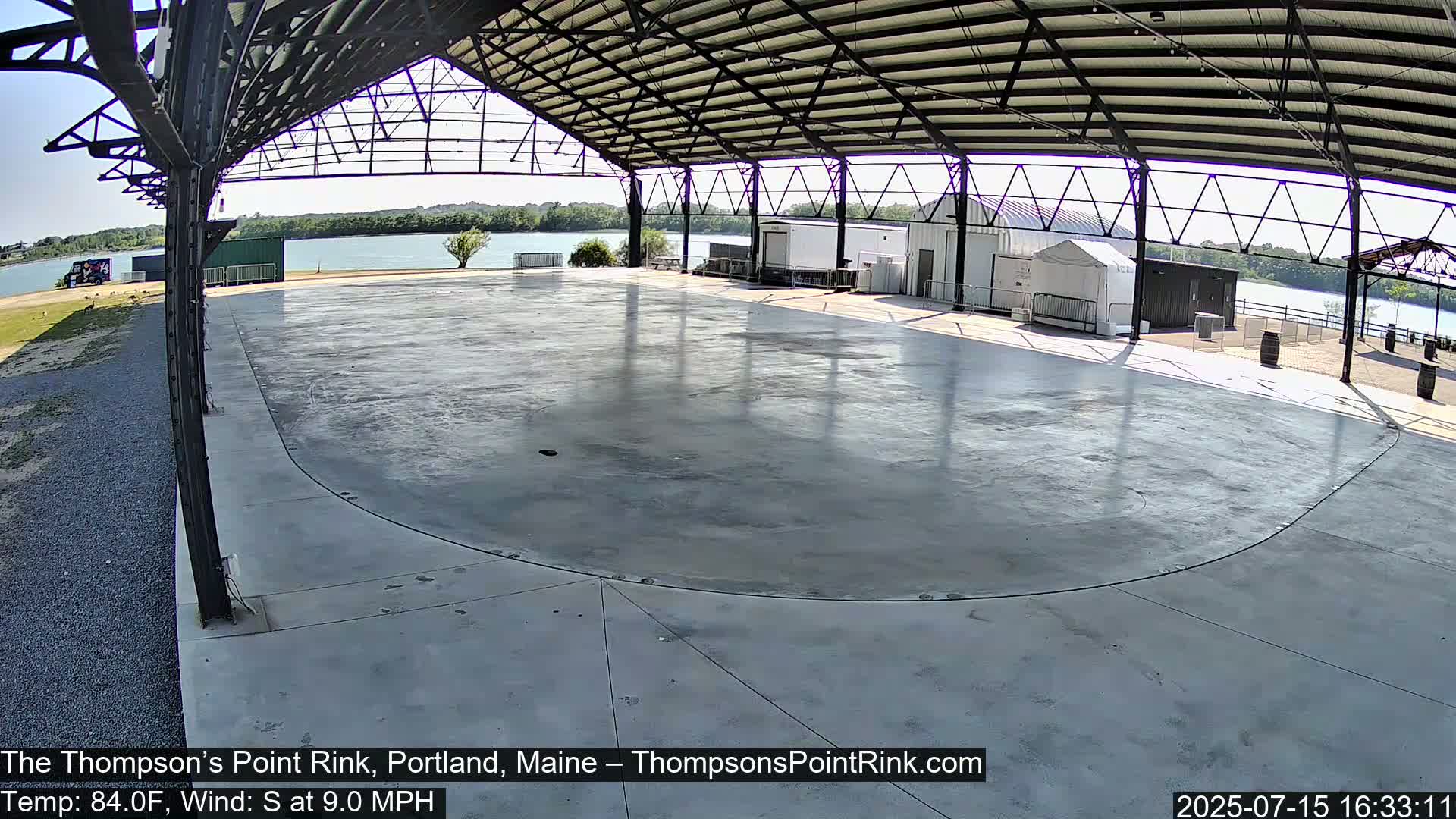 The Thompson’s Point Rink, Ice Skating Live Cam - Portland, Maine, USA