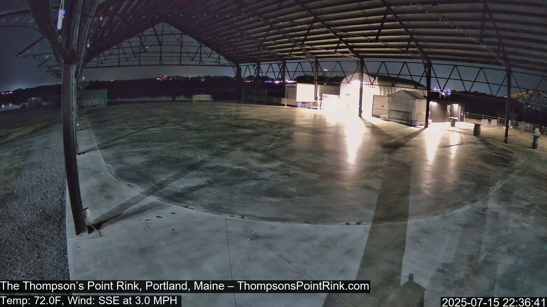 The Thompson’s Point Rink, Ice Skating Live Cam - Portland, Maine, USA