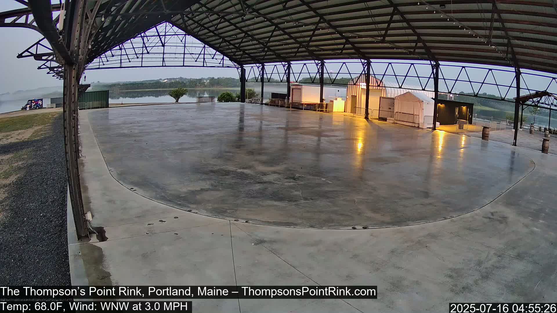 The Thompson’s Point Rink, Ice Skating Live Cam - Portland, Maine, USA
