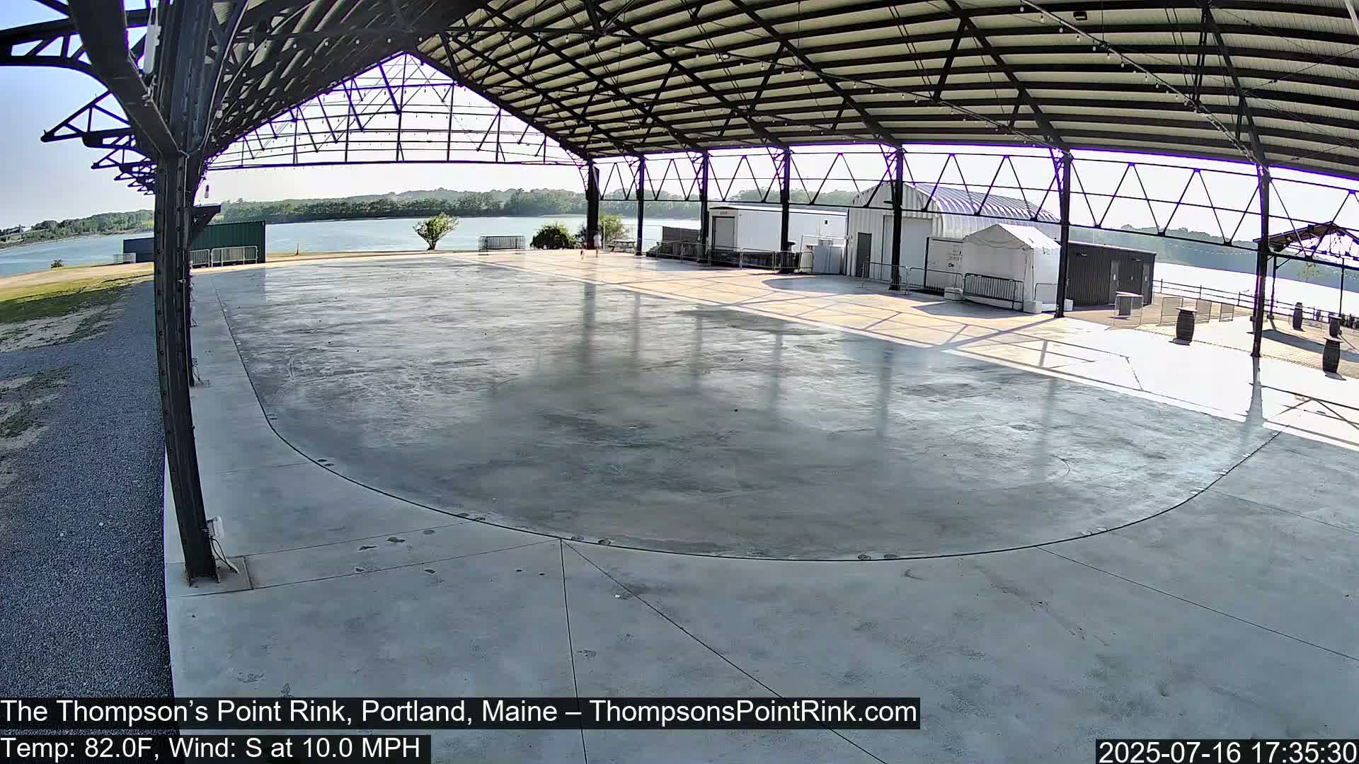 The Thompson’s Point Rink, Ice Skating Live Cam - Portland, Maine, USA