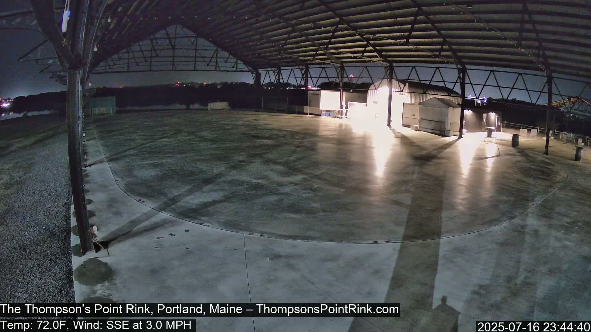 The Thompson’s Point Rink, Ice Skating Live Cam - Portland, Maine, USA