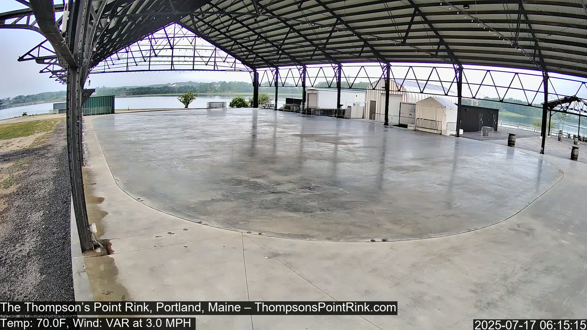 The Thompson’s Point Rink, Ice Skating Live Cam - Portland, Maine, USA